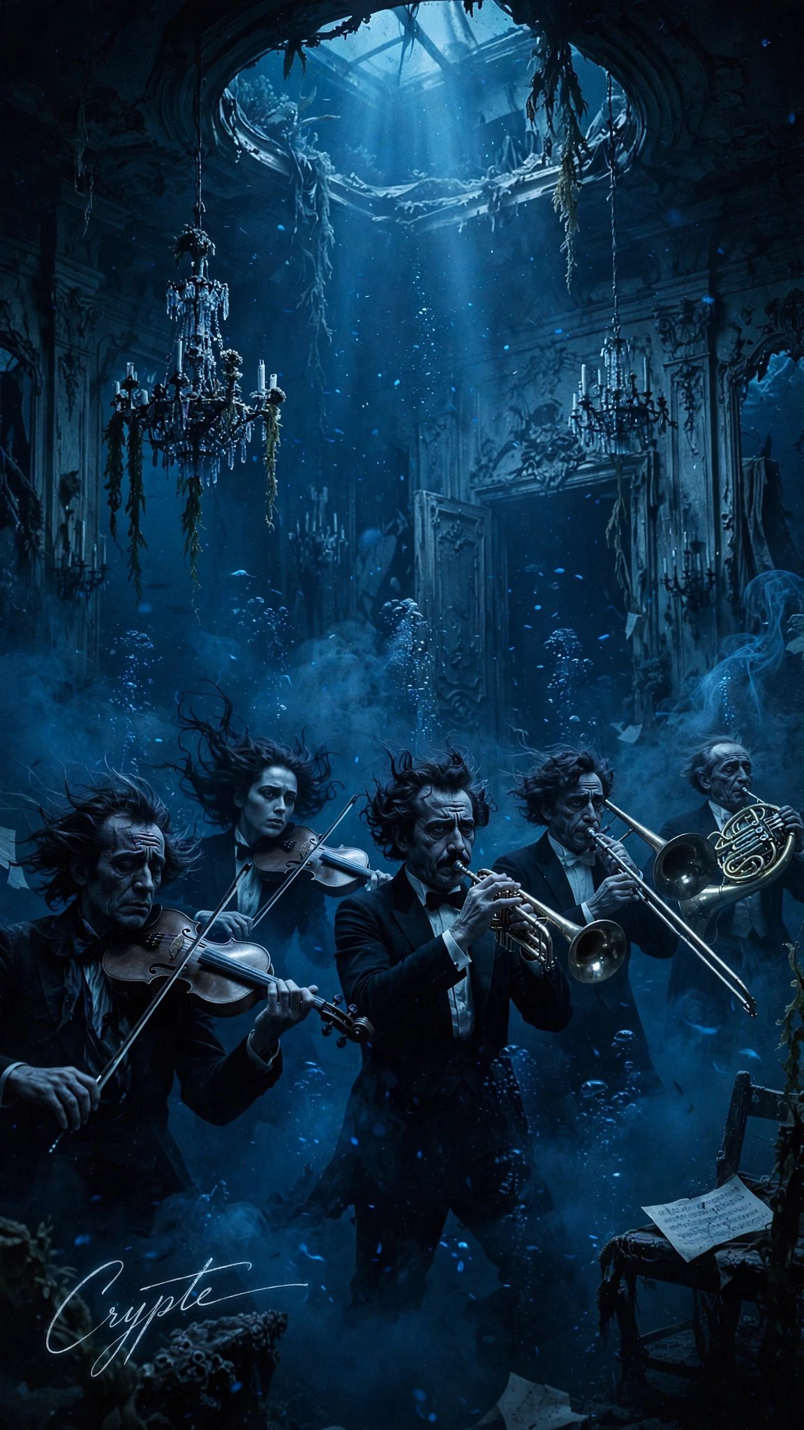 #dailyspark “The orchestra of a sunken ship”🪼🌊