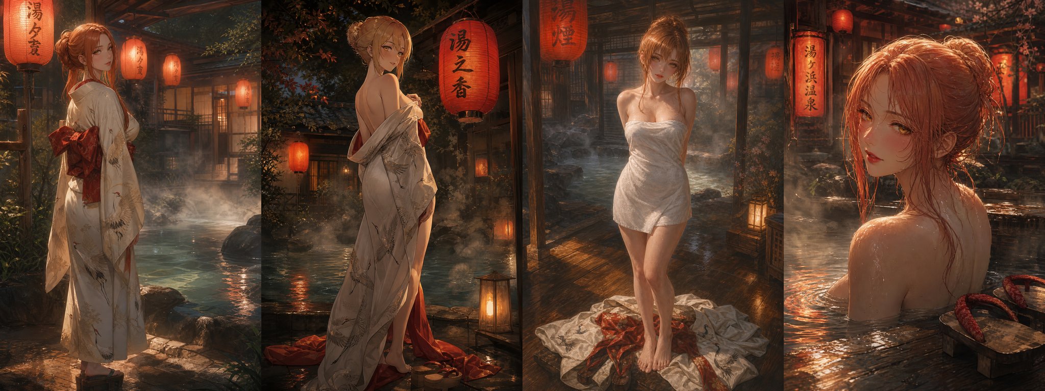 Yuigahama at the local Onsen