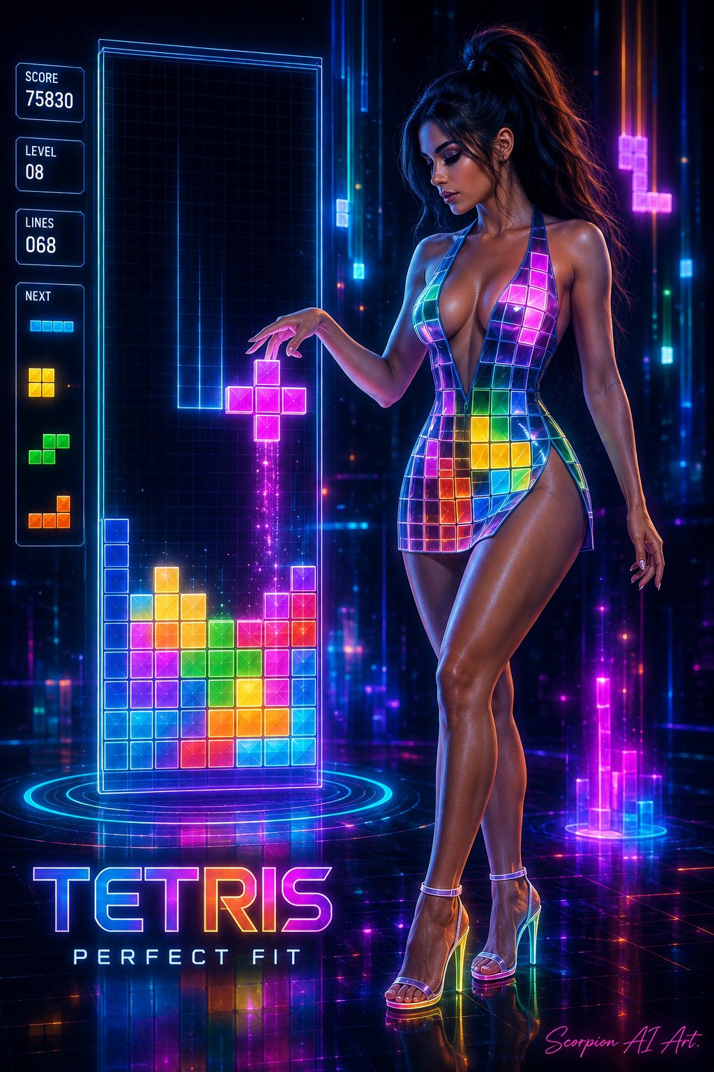 #CtrlAltCreate Day 2 - Tetris #sythart
