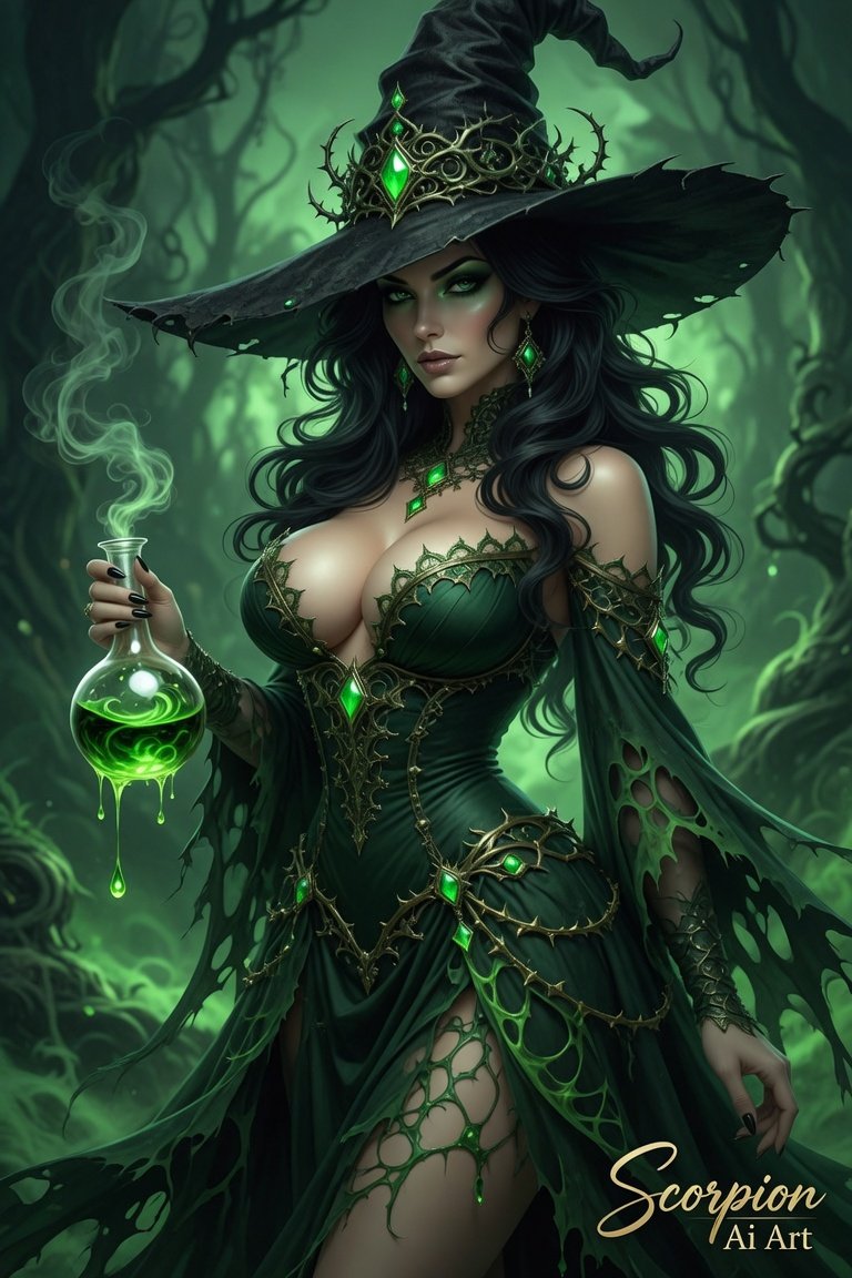 Witch — Emerald — Poison #Witchwednesday