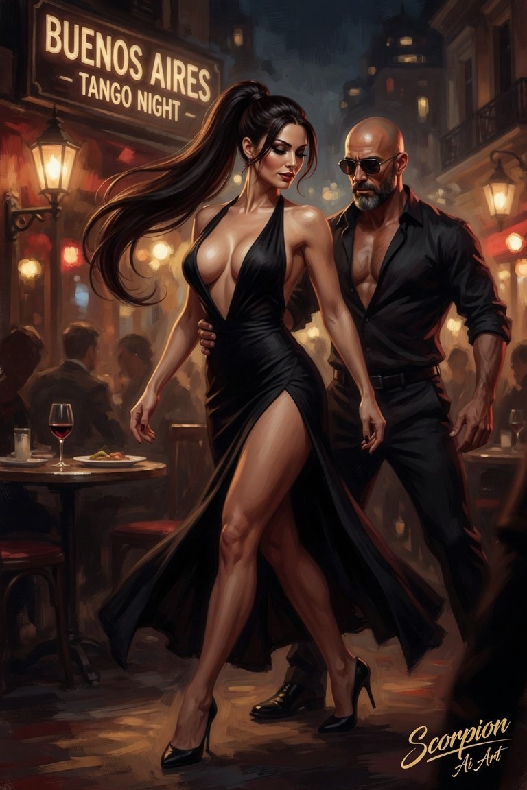 #JulyCityVibes2026 Buenos Aires: Tango Night Black dress with side slit, thin heels. Dinner, wine an…
