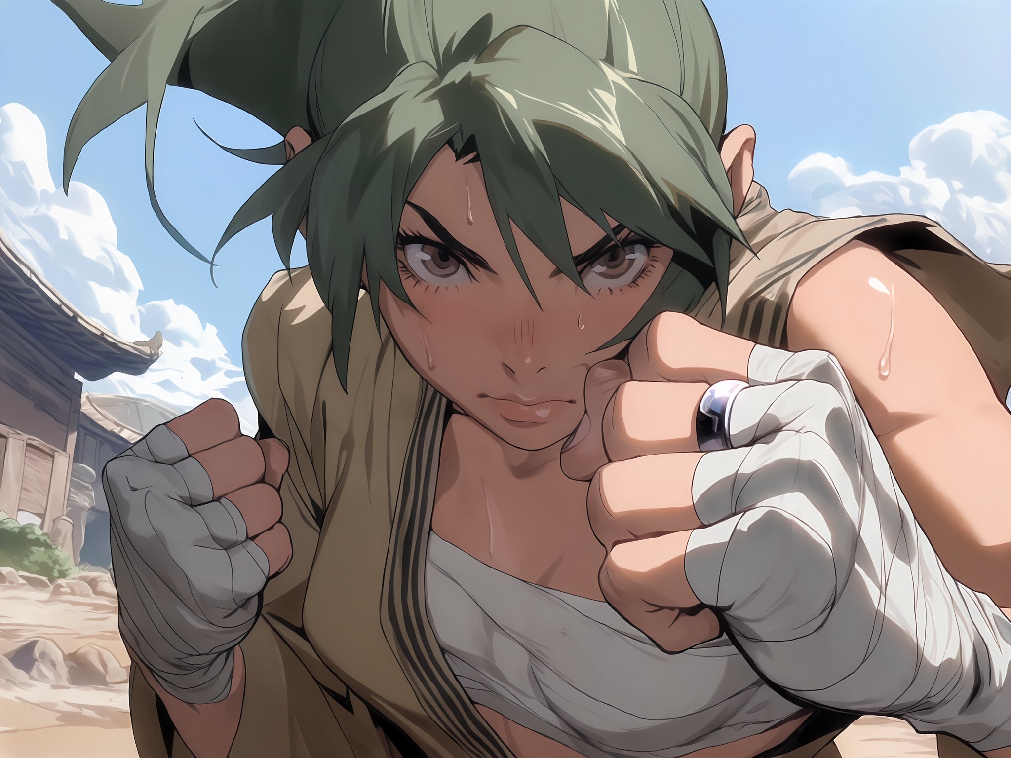 A mix between Niji's expressive style and that of one of my favorite anime! π€©