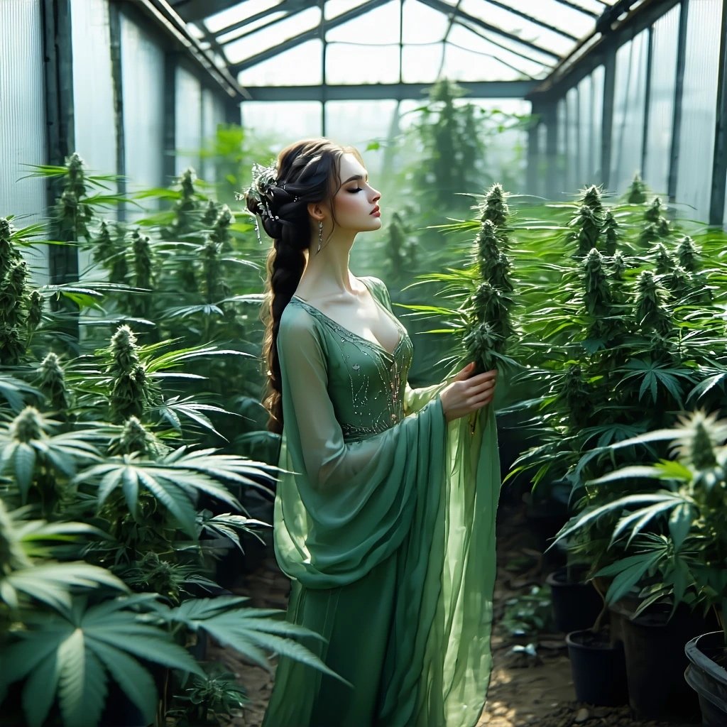 #AllThingsSpring April Challenge #aiartcommunity By @GuruScorpion Day 26 Greenhouse Empress