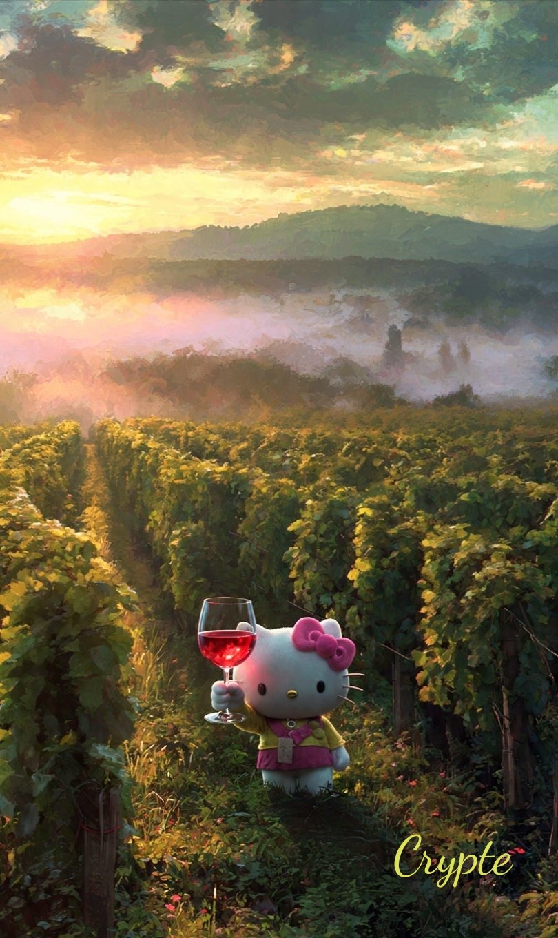 And meanwhile, in the Burgundy vineyards...🍷🍷🍷🍷🍷🍷 #hellokitty #Vosne -Romanée#Aloxe -Corton #Gevrey…