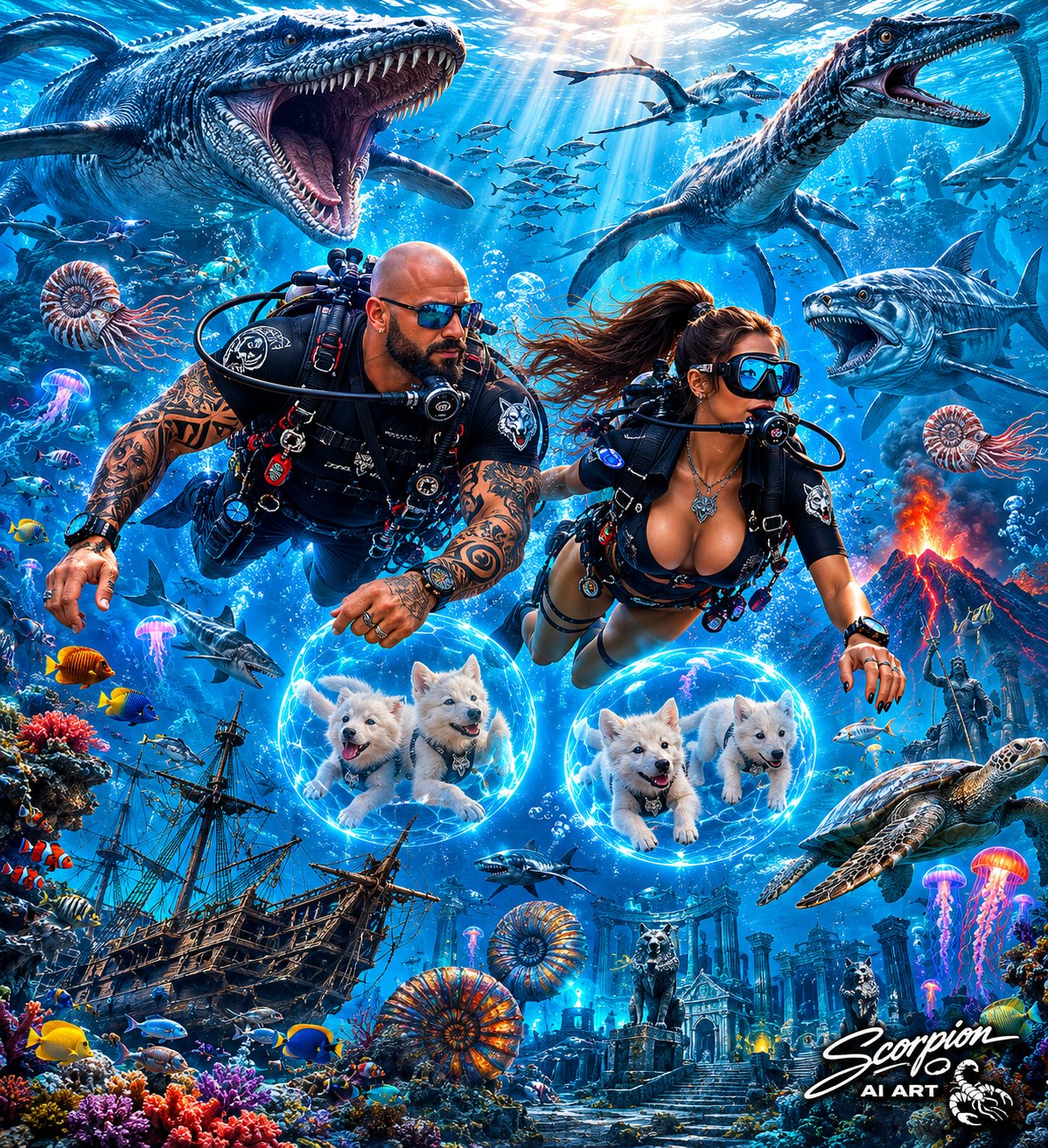 🌊 #DinoWeek — Day 5: OCEAN TITANS Day 5 dives deep — way deep — into the prehistoric blue where the…