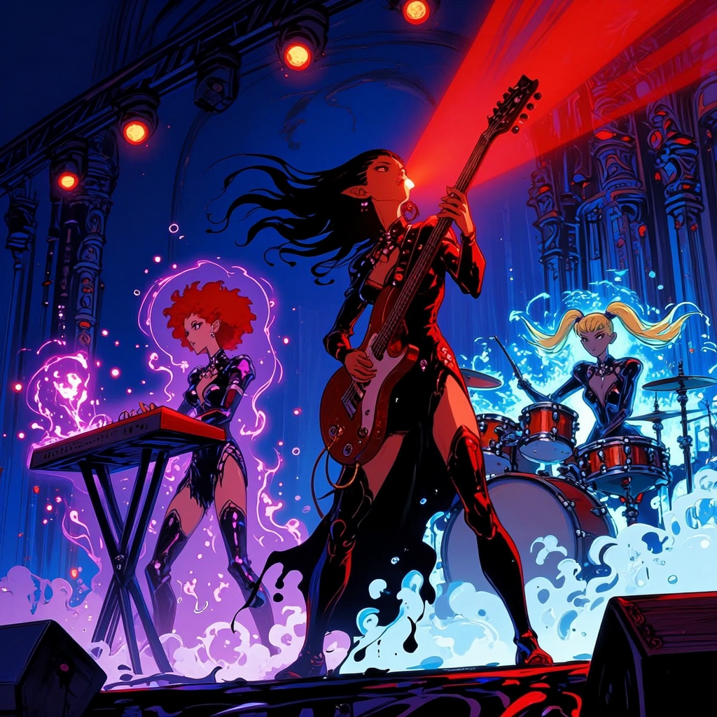 This tantalizing trio certainly put a lot of us under their spell! #SpookyTunesAI Day 3: Hex Girl