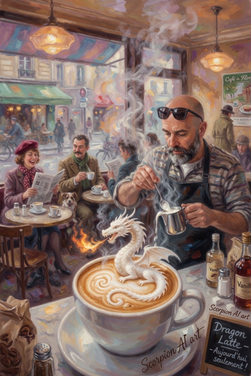 #DragonTuesday #aiartcommunity “Dragon Latte”
