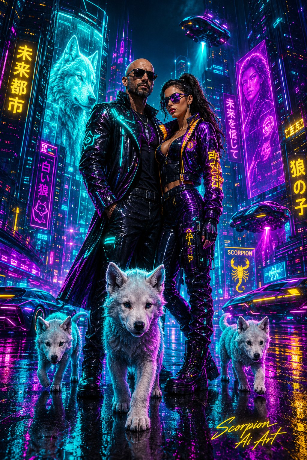 #AI2WchRound3 by @cyberpopdreams Day 4 – Restricted Color Palette