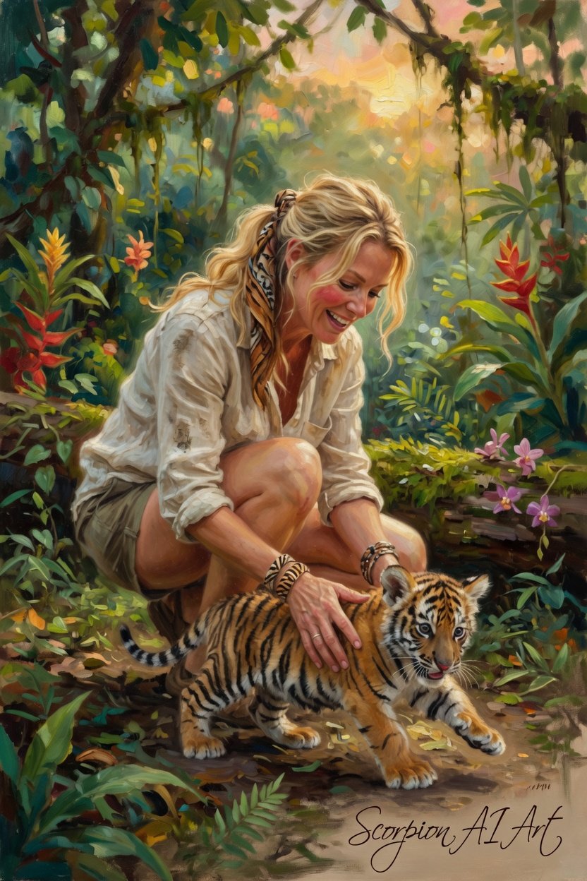 ~ May AI Art Challenge ~ #SeasonofFirstBreath A journey through birth, instinct, and wild spirit Hos…