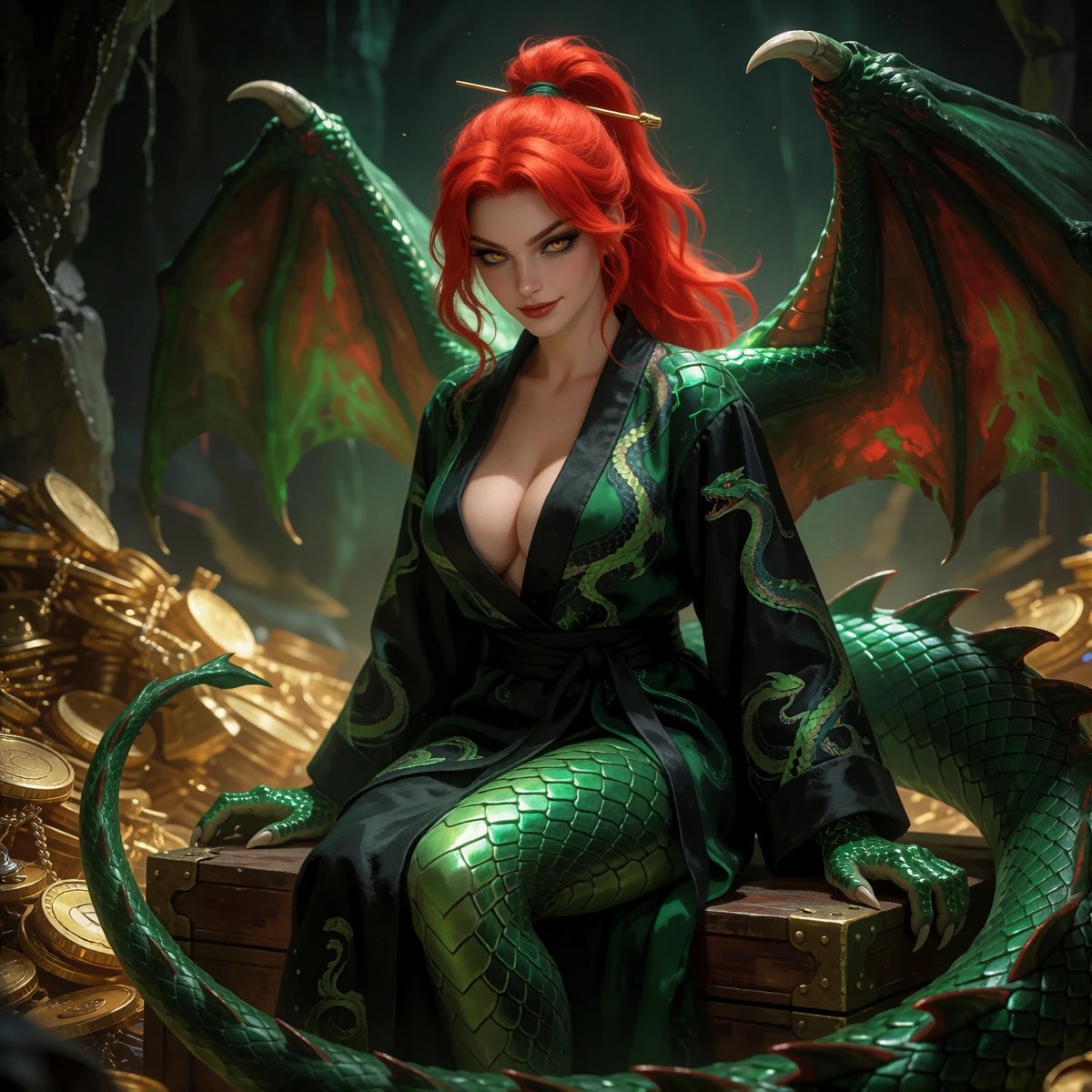 #MonsterGirlJulAI Day 31: Dragon of Desire I hope you all enjoyed this little show, onward to August…
