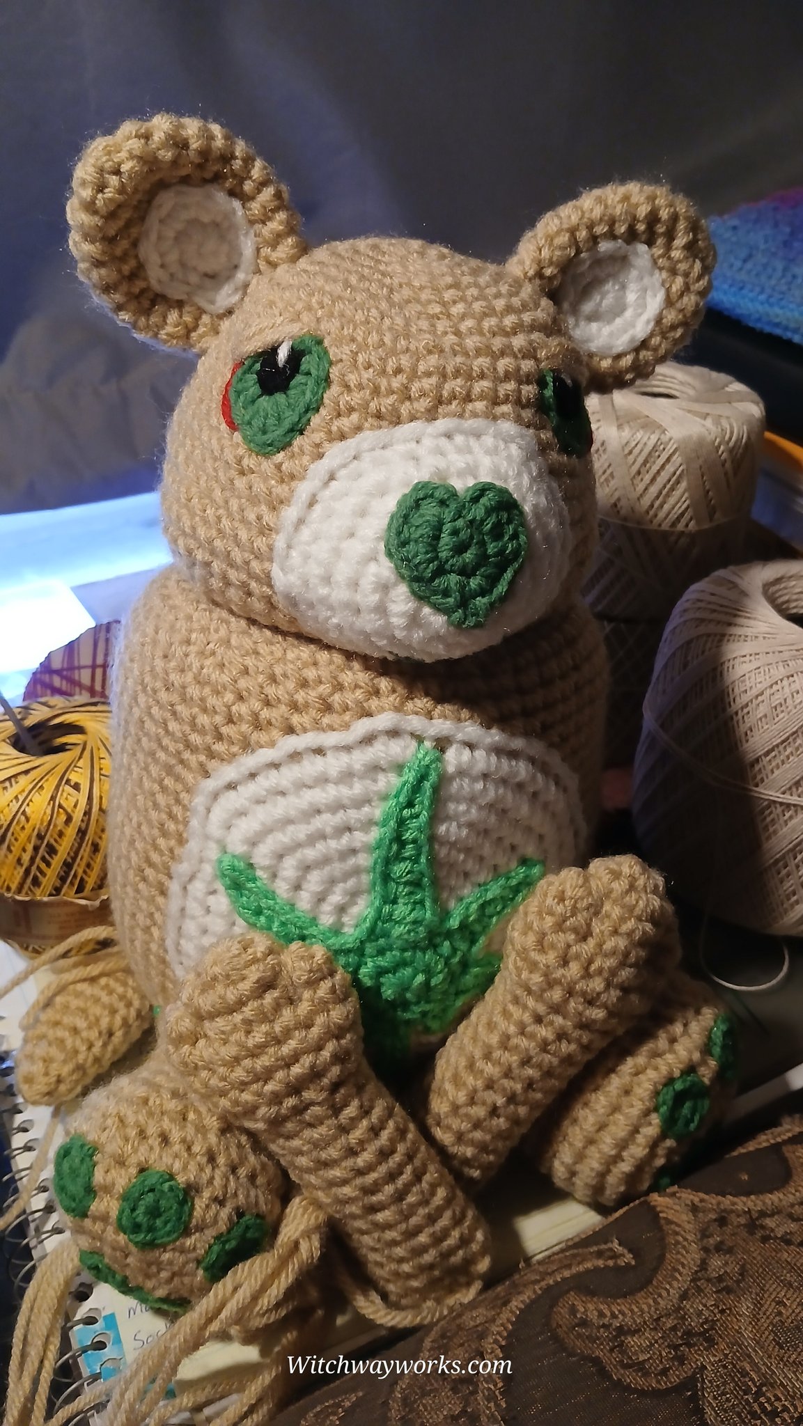 Today a certain somebody is getting his arms, legs and tail attached. On most stash bears this would…