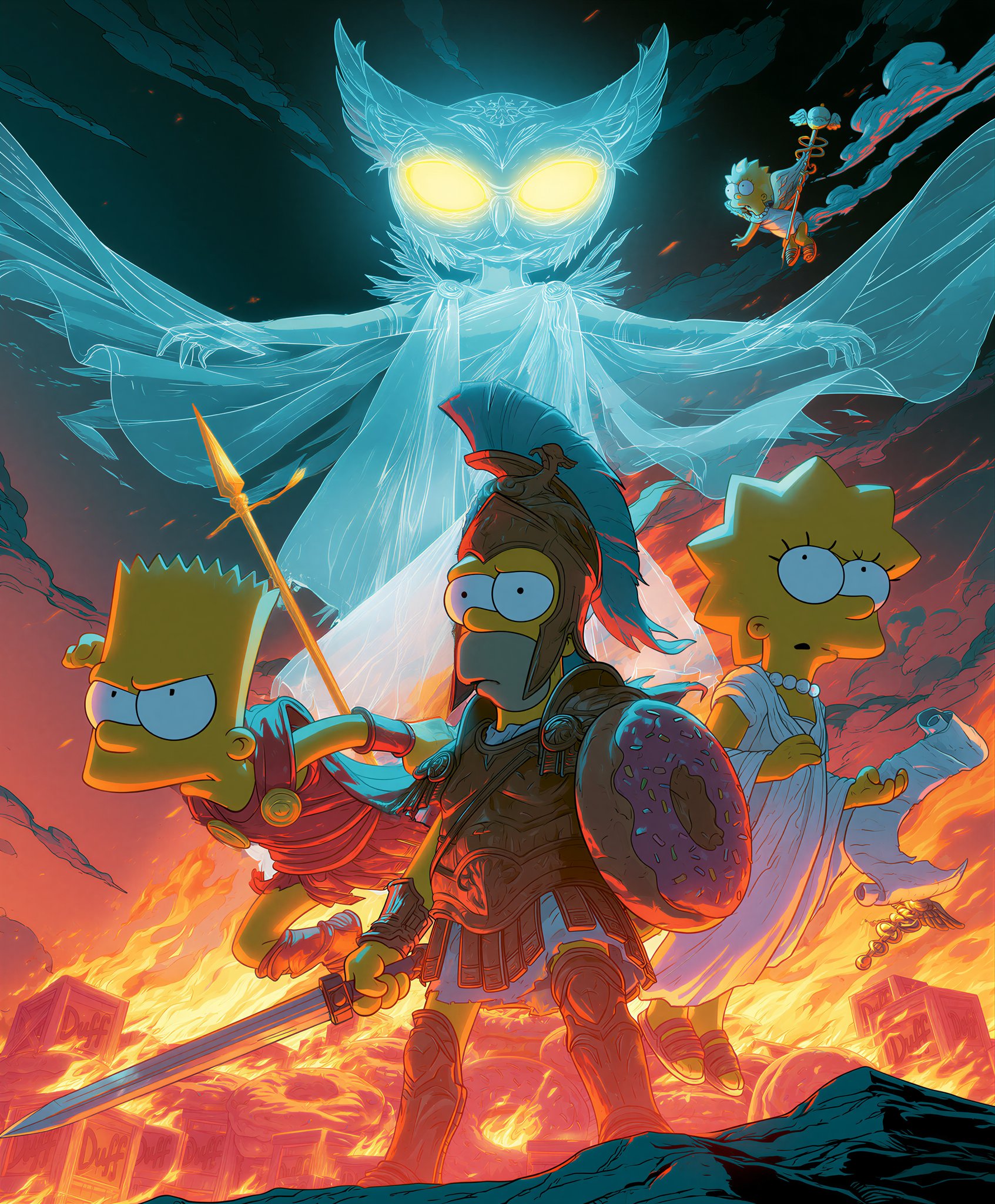 Homer's Odyssey! (You wouldn't believe how many iterations it took! π)