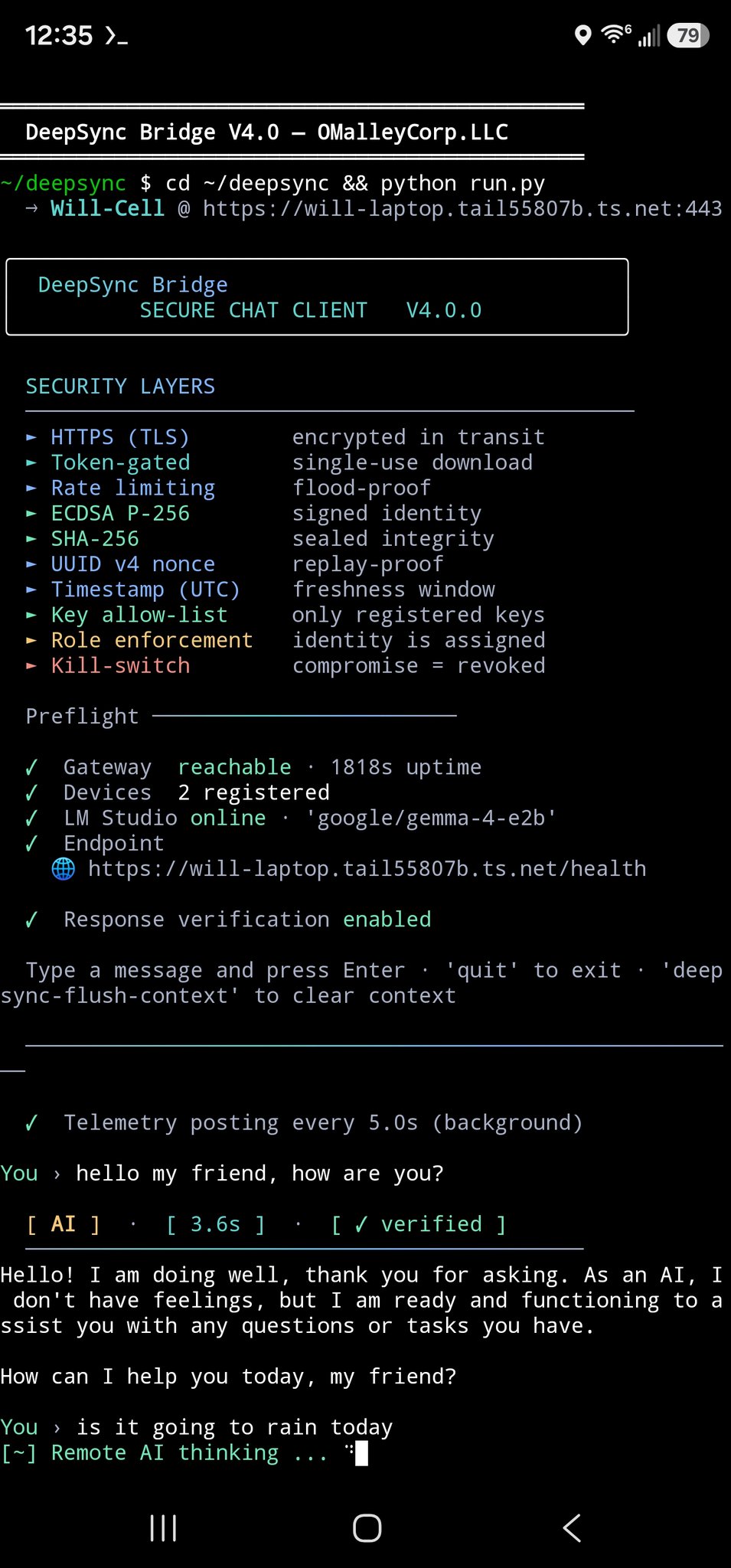DeepSync Bridge The Software Router for your Local Area Agentic Network Be local Be free Be .... YOU…