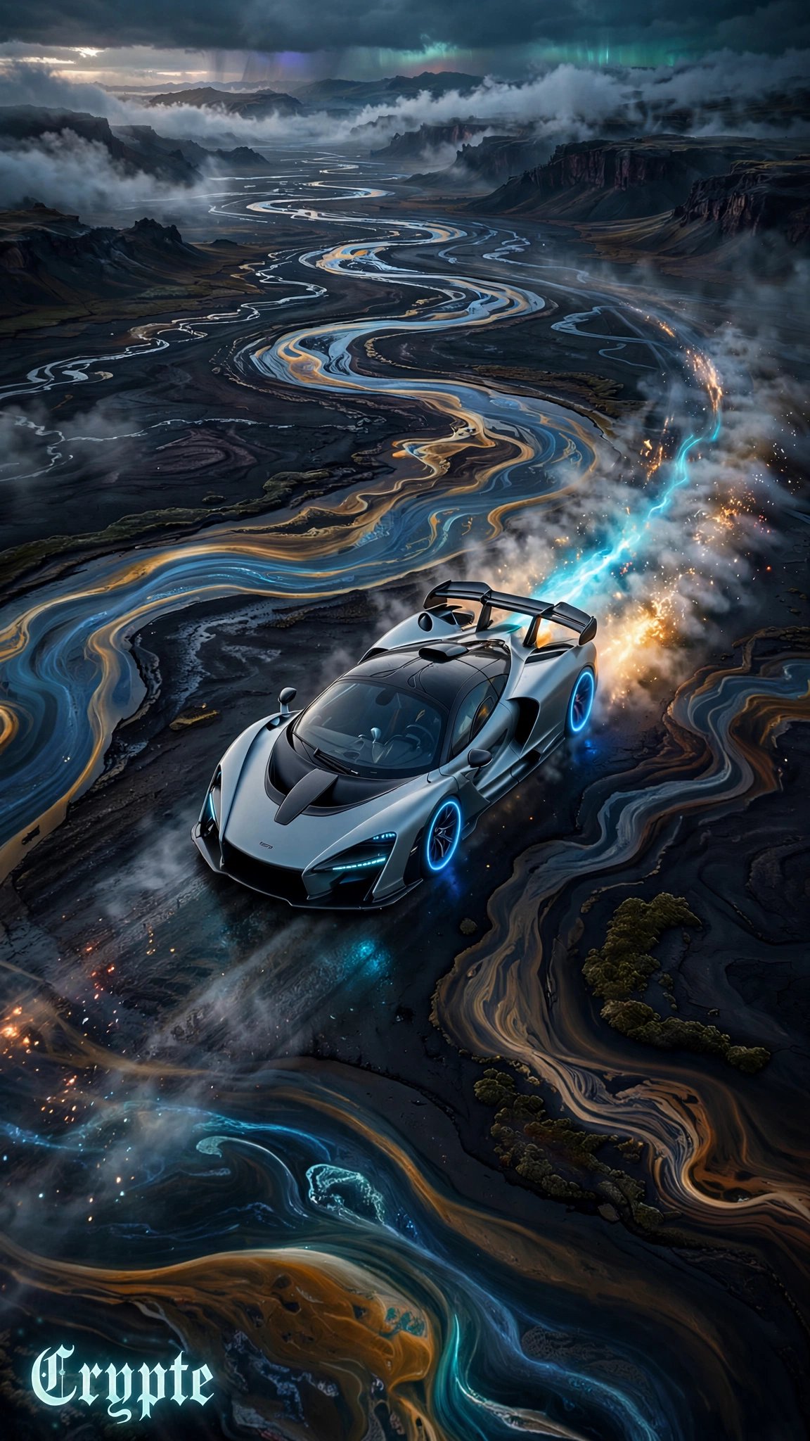 #AiSportsCars challenge . driven by @GuruScorpion 🔥🔥🔥🏆 Day 3:McLaren.future velocity