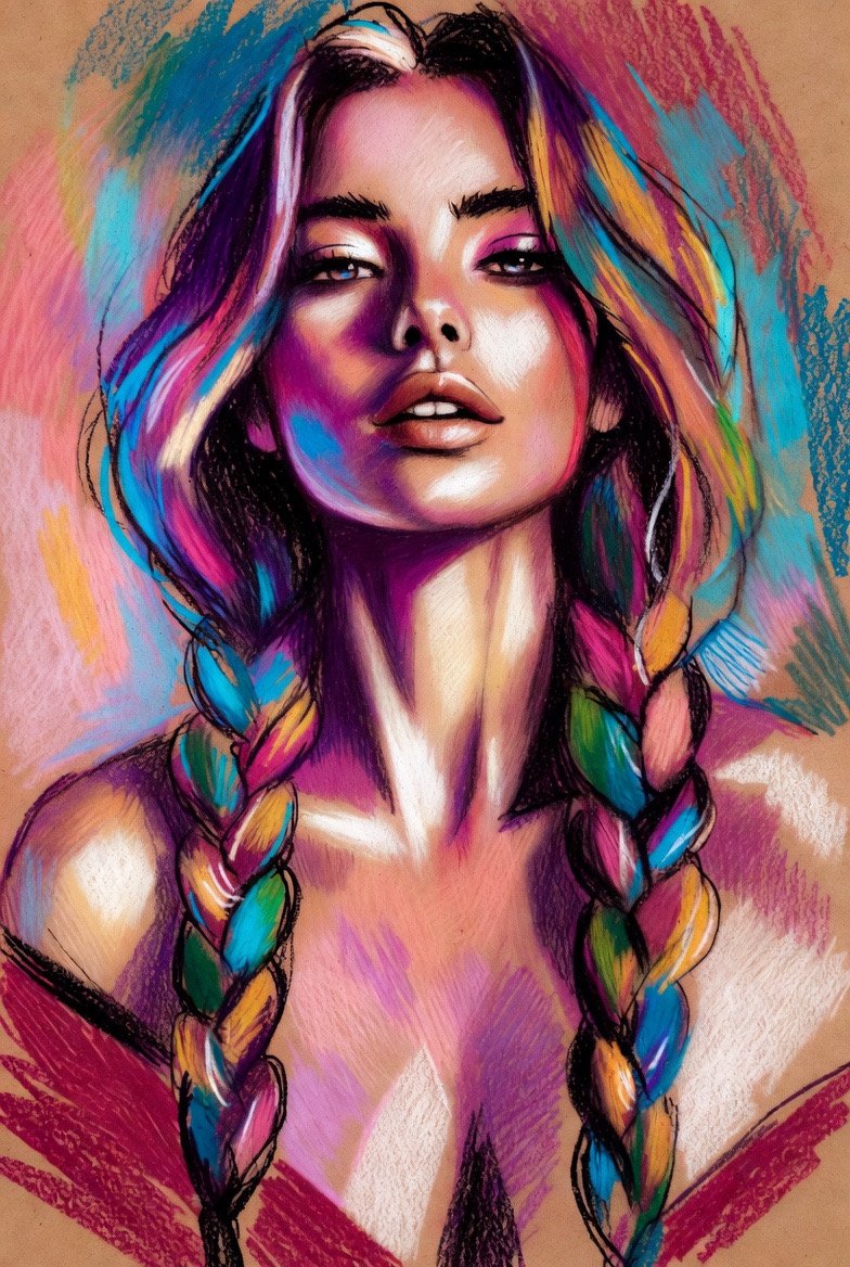 Crayon 🖍️ Art “Forever my Heart”