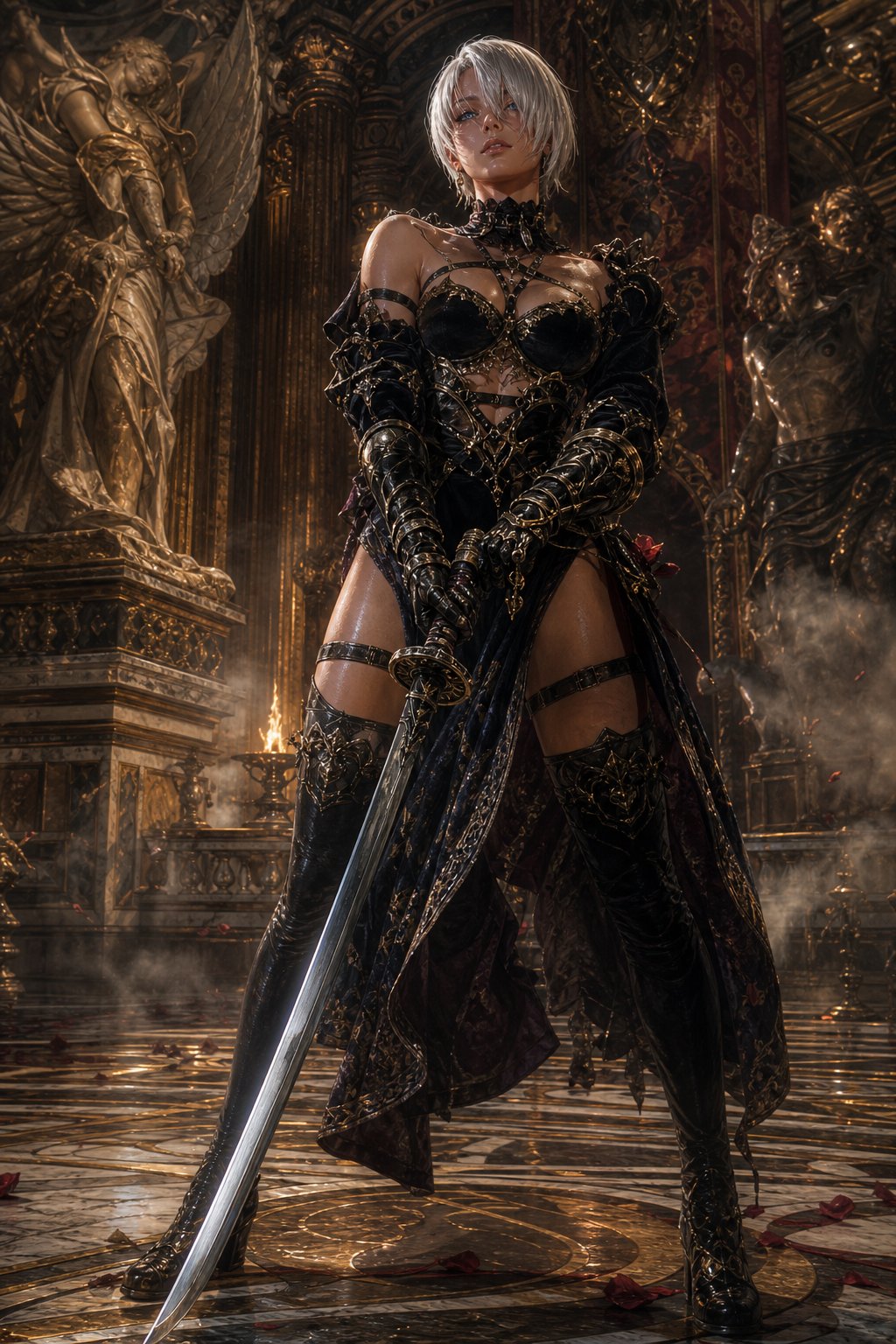 Hybrid Character - Ivy from Soulcalibur and Yorha 2B
