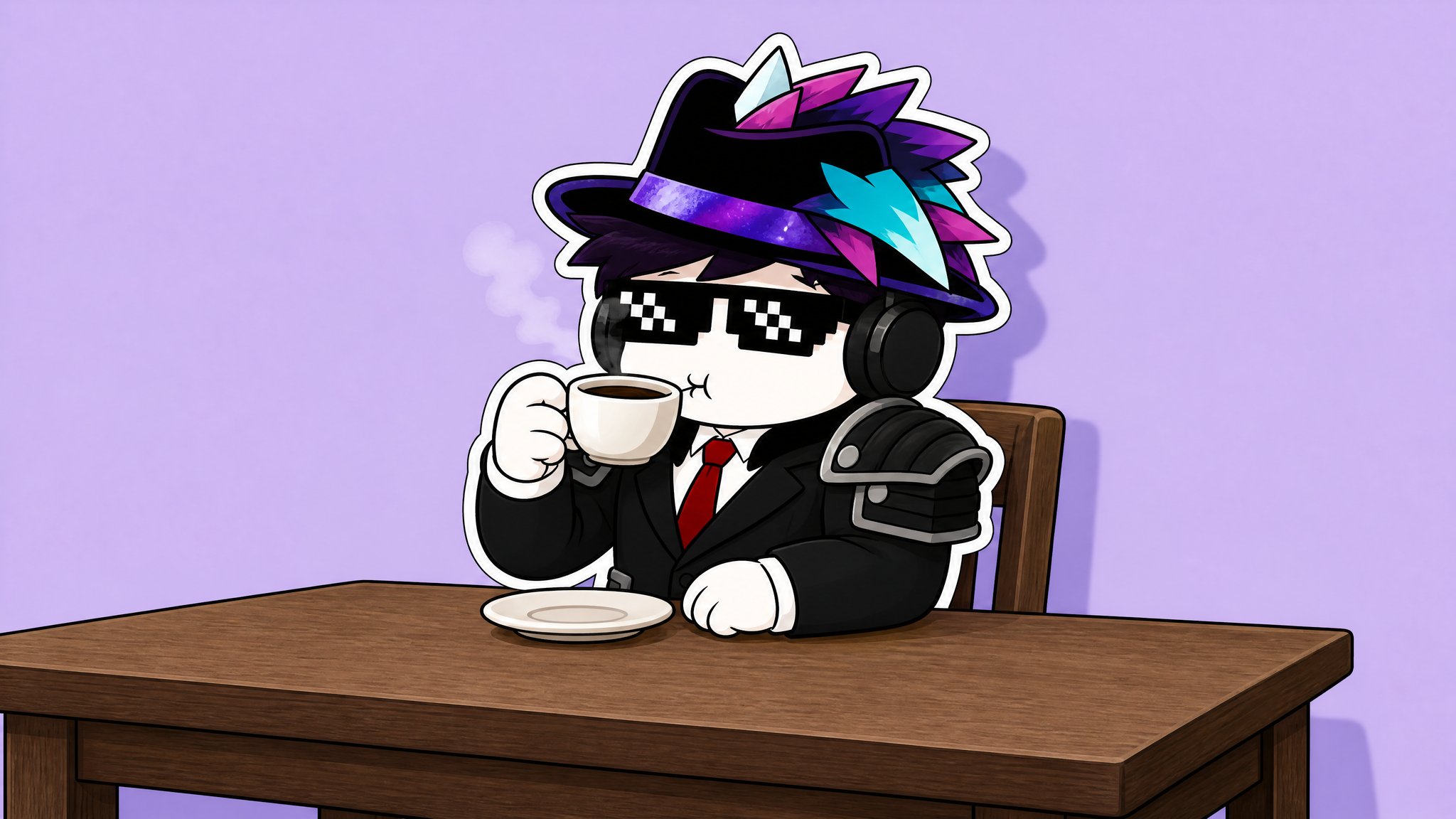 "Don't mind me, I'm just sipping my coffee" Said the Roblox…
