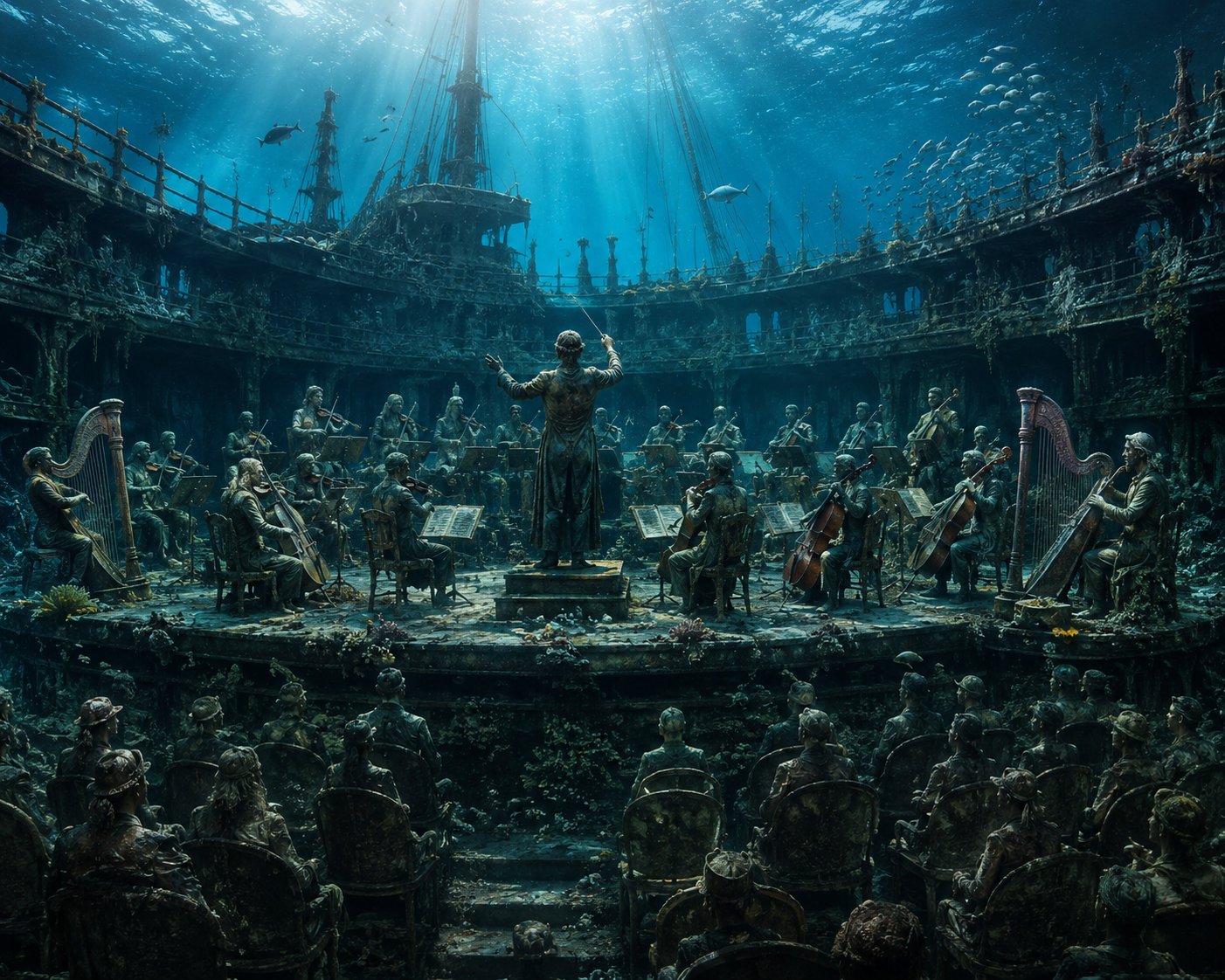 The orchestra of a sunken ship #dailyspark