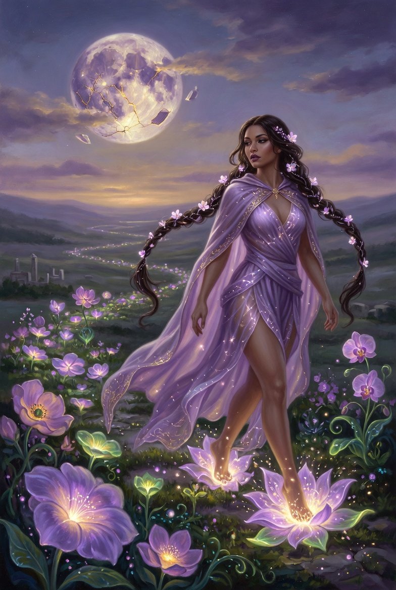 #AllThingsSpring April Challenge #aiartcommunity All Welcome to Join Day 16 Lilac DreamWalker 💜