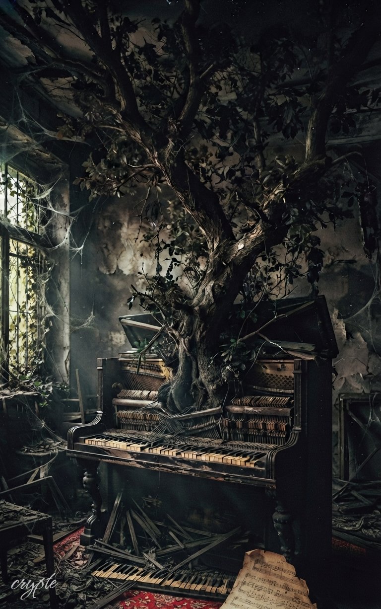 The Tree That Grew Through The Piano #Dailyspark