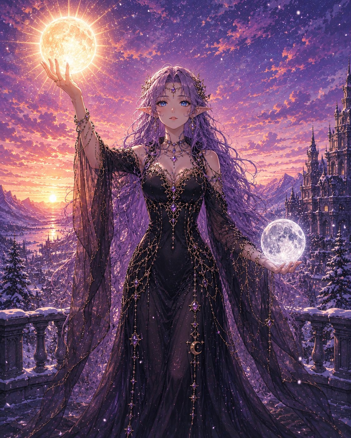 Inspired by my dad's art. Also inspired by a character in Skyrim named Azura. Lady Dusk is heavily i…