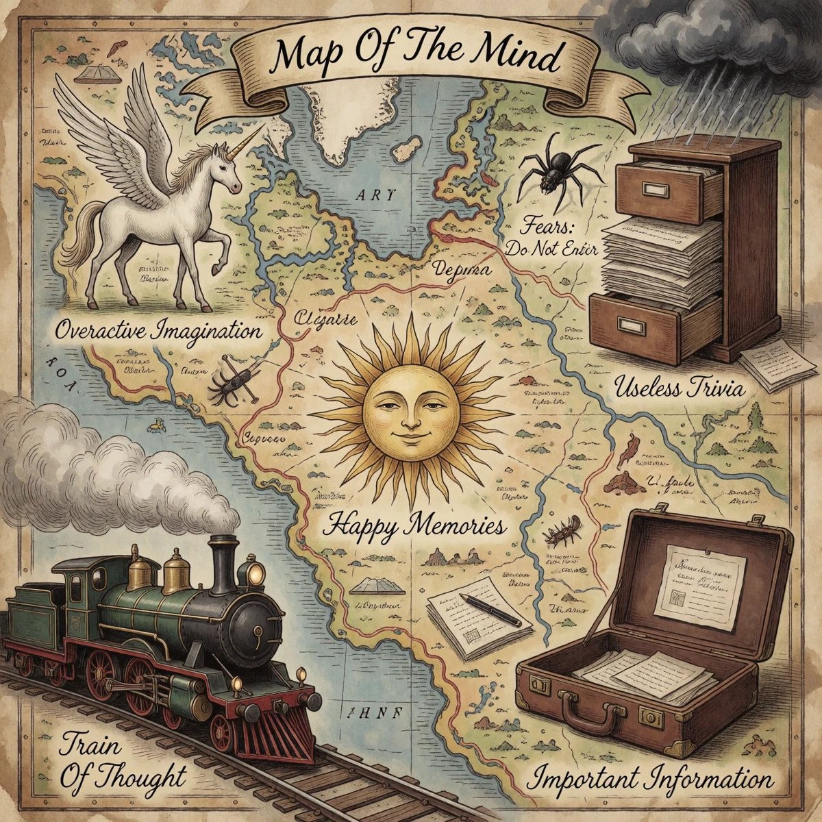 #LostAndFoundChallenge by @AiMachete Where Is My Mind? The Map Forgot Where It Buried My Thoughts