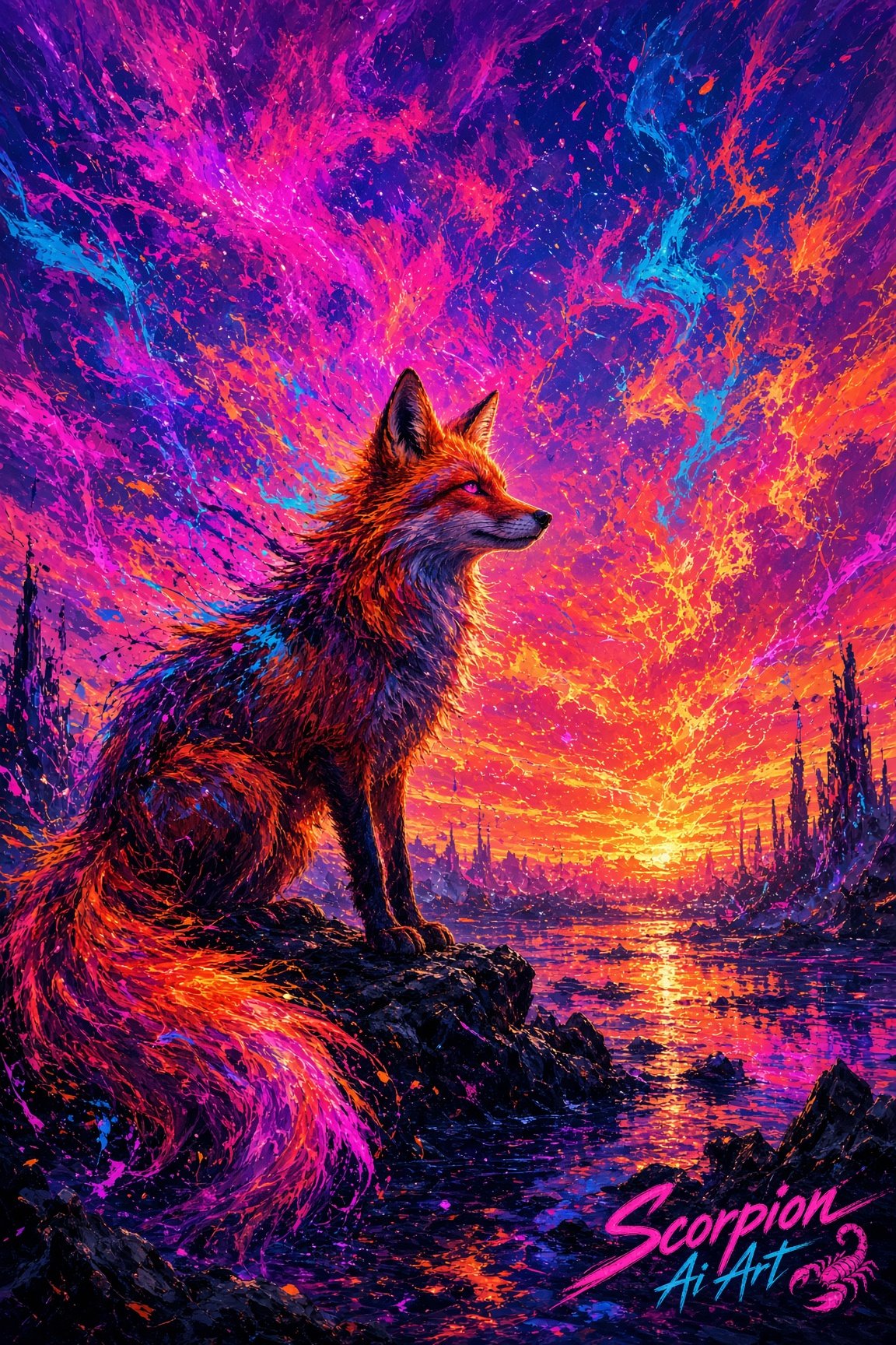 Neon • Fox • Horizon #BeautifulChaos