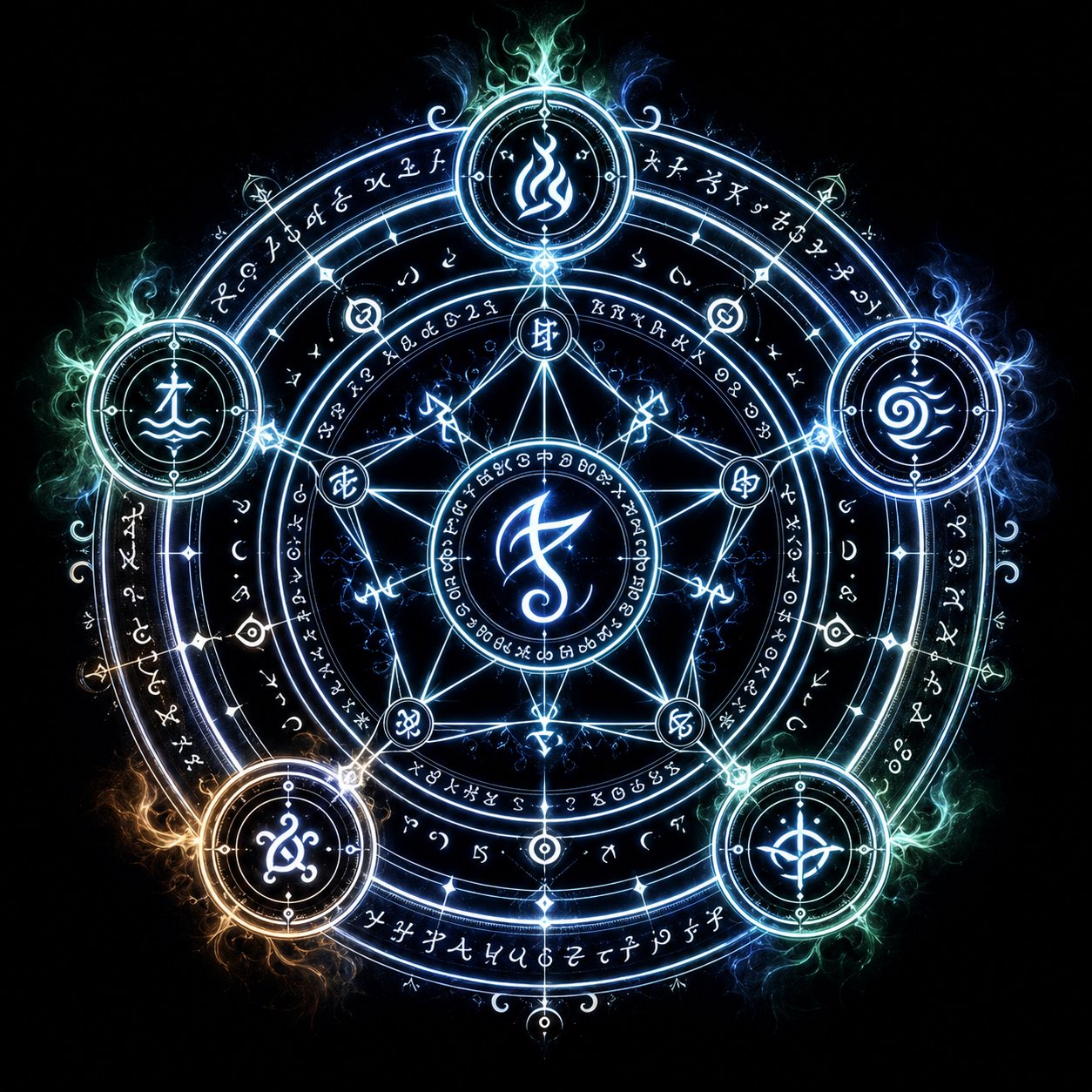 Anime-style Ritual Circle