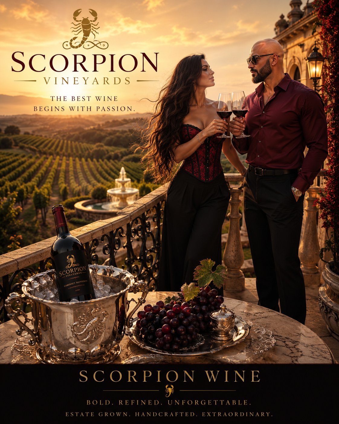 #ScorpionSunday Fresh Wine from the GuGi Vines, stop by if you Have the time π· π¦ With @guruscorpionβ¦
