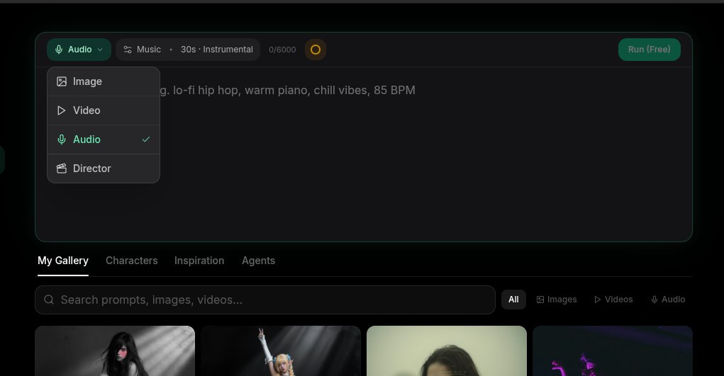 select audio in AI Studio to generate voice tracks, dialog tracks, and music tracks. FREE FOR EVERYO…