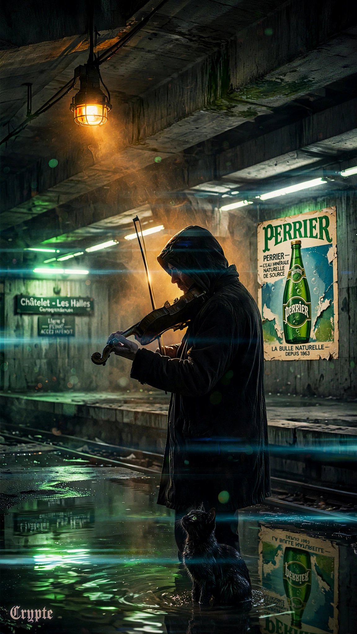 #dailyspark "A violinist playing to an empty subway”