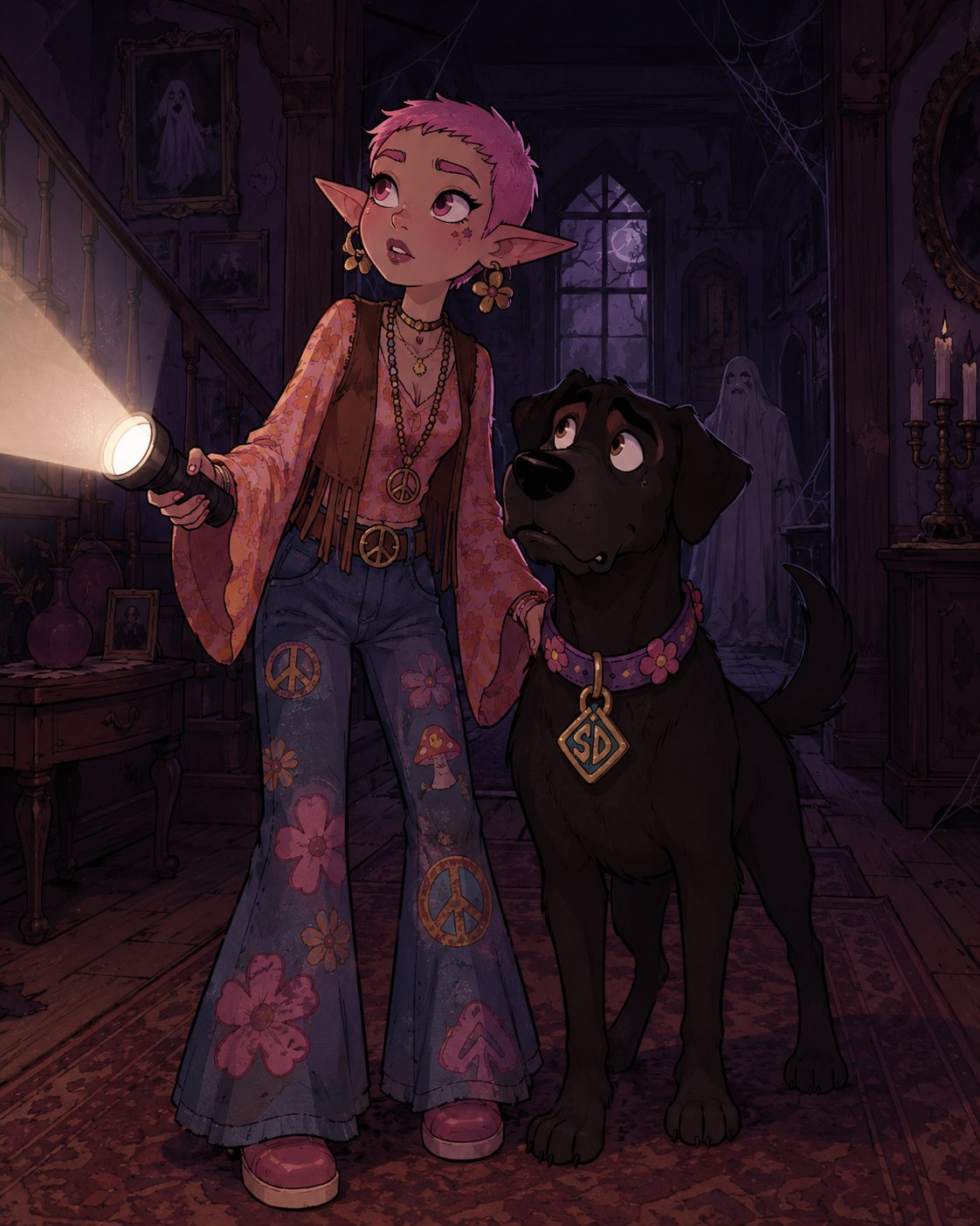 Me and Scooby's sister lol. Because copyright.