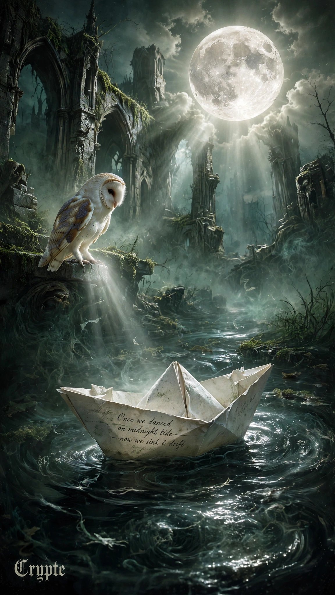 #dailyspark " The last dance of a paper boat”🌕🌀