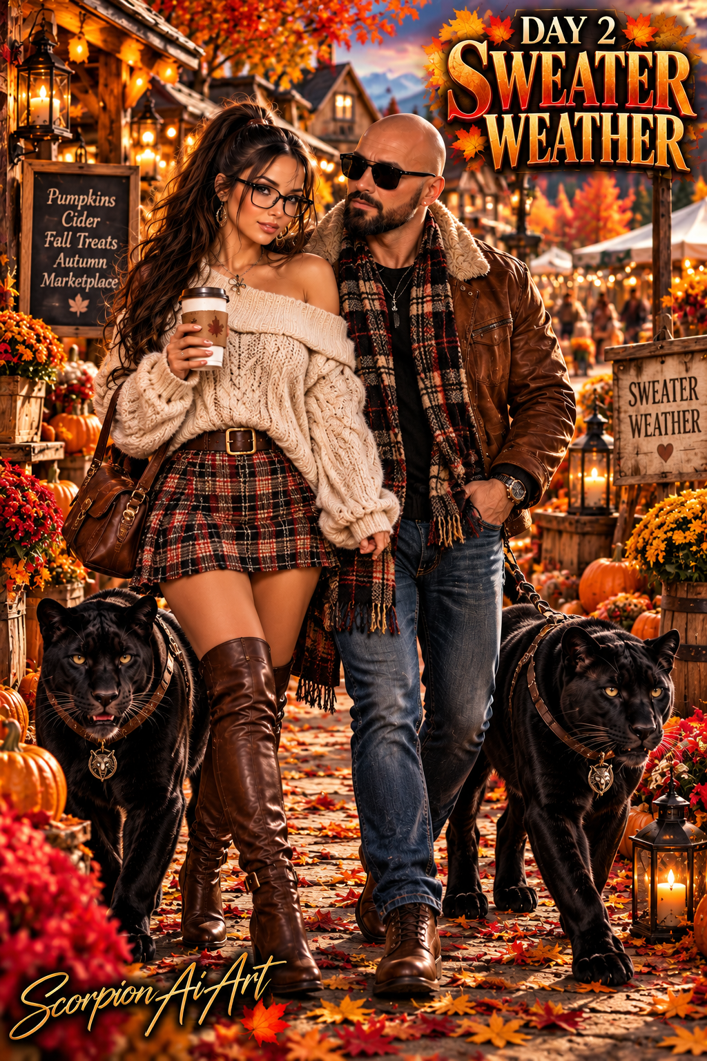 🧣 Day 2 — SWEATER WEATHER Soft knits, warm drinks, and cozy couture take center stage. Comfort becom…