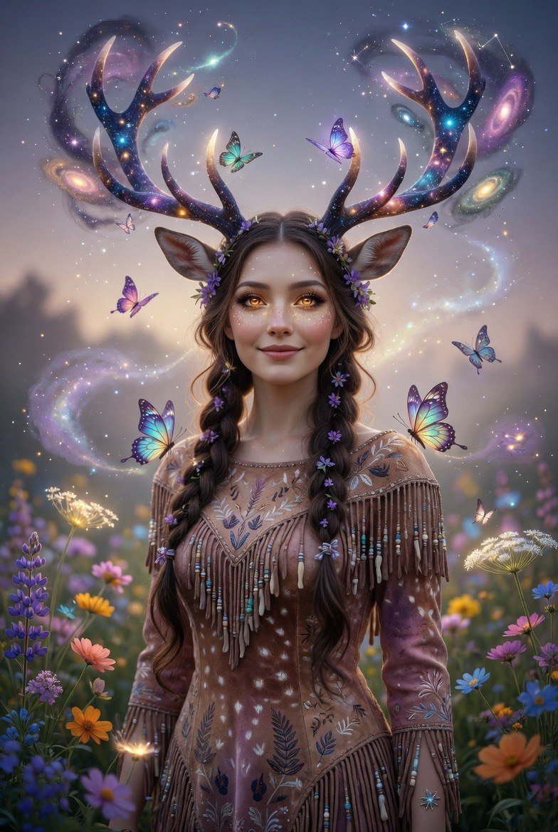 May Art Challenge By @GuruScorpion Deer Spirit ( Grace )