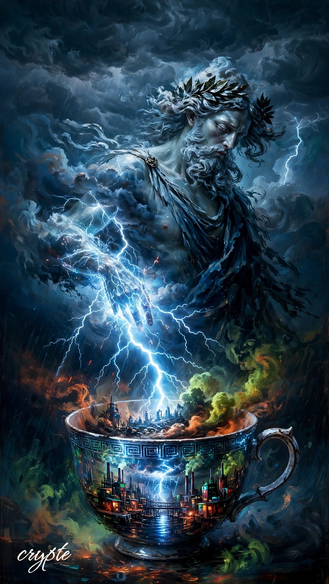#dailyspark “A storm contained in a teacup”⛈️⚡⚡