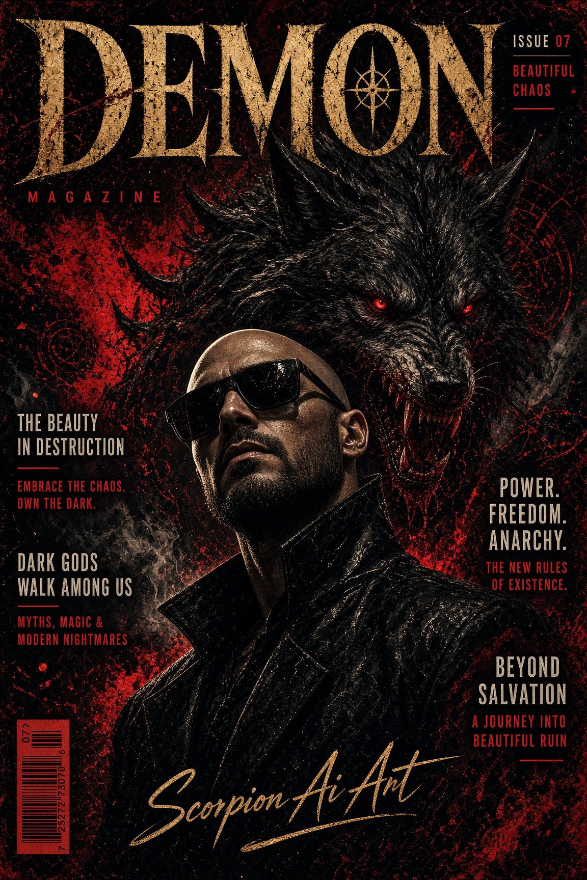 Magazine Cover Darkness has company!🖤🦂 What you think @harvy1969 ?