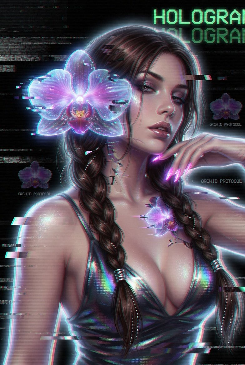May 9 - Hologram • Orchid • Static #3wordChallange
