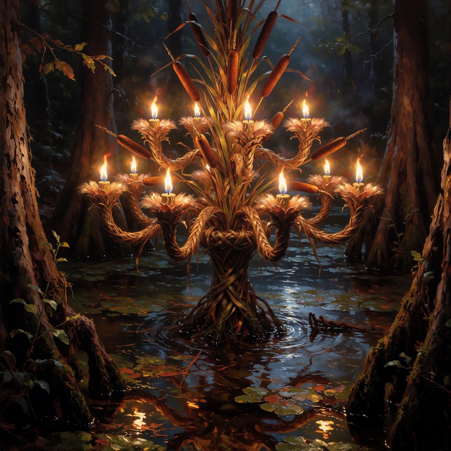 #dailyspark A Chandelier Growing out of a Swamp
