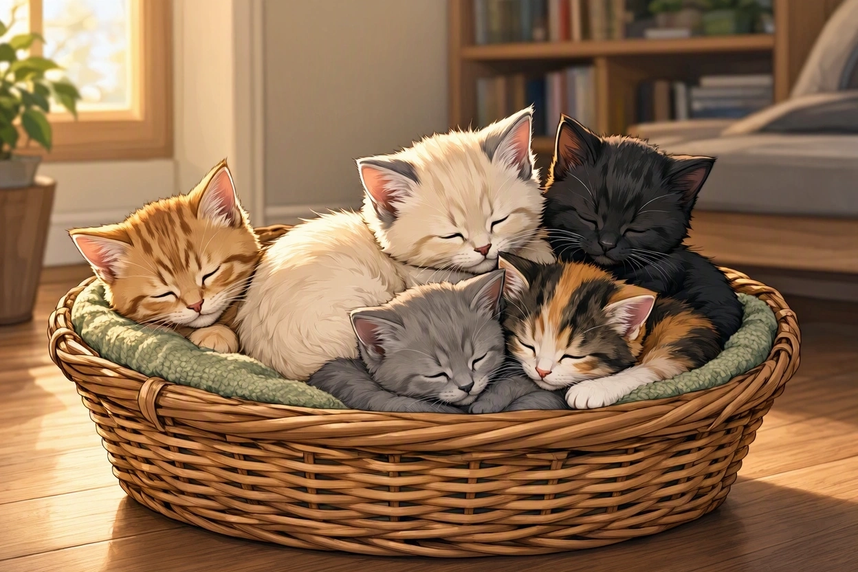 Sleeping Kitten Cuteness #Caturday