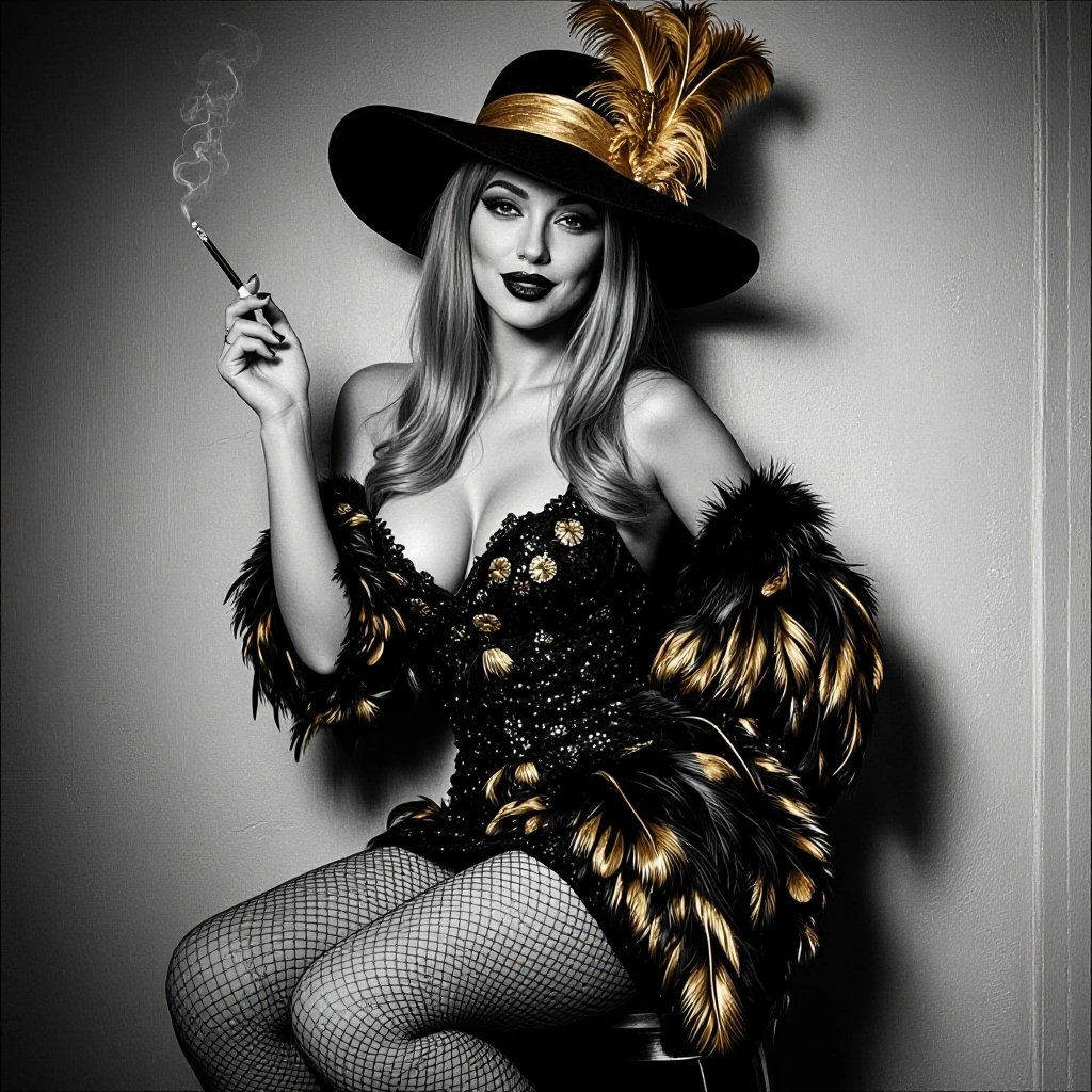 Golden Noir #FeatherFashion #AutumnEdition by @GuruScorpion Film Noir
