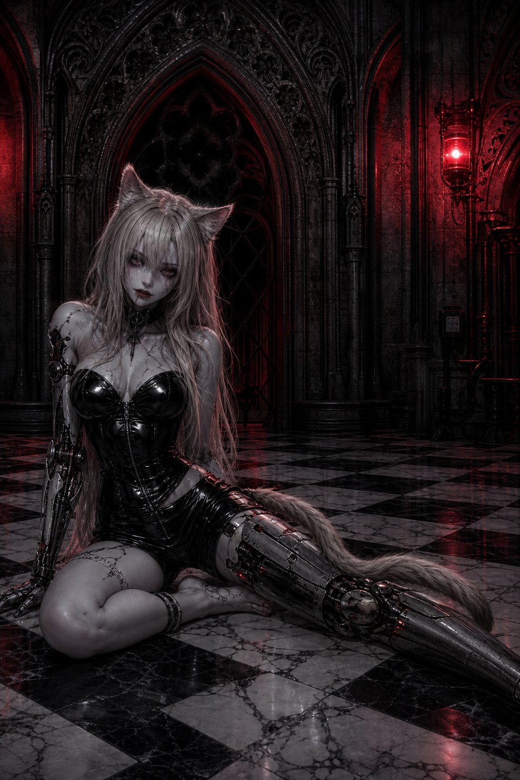 #Caturday Gothic Cyber Kitty
