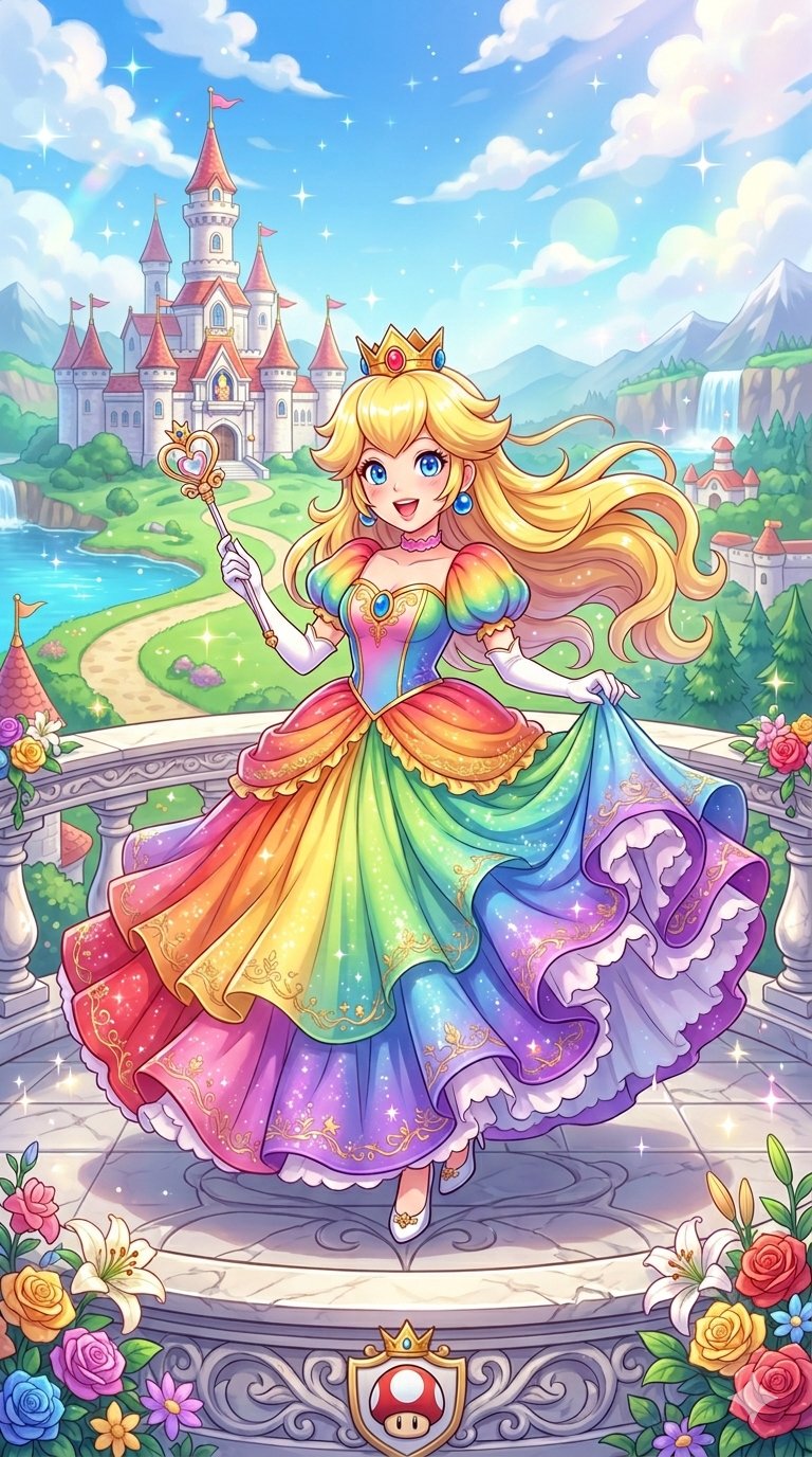 Had to use gemini for this. As a kid I crushed on Zelda. Now as an adult I crush on Princess Peach!