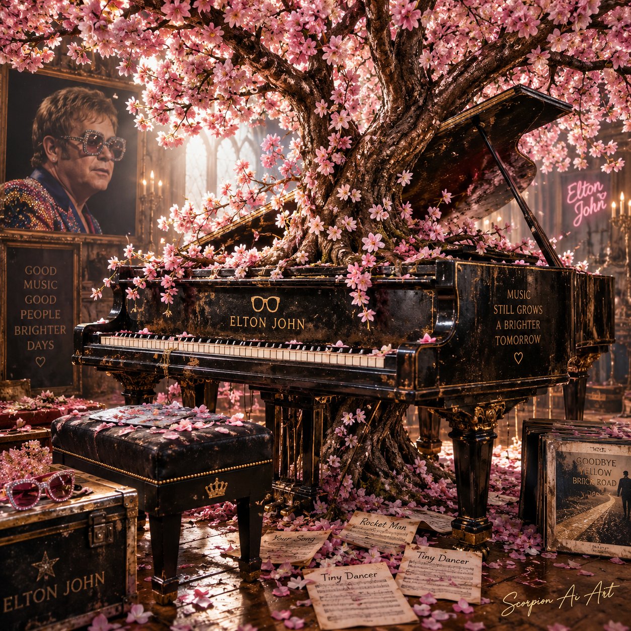#dailyspark the tree that grew through the piano