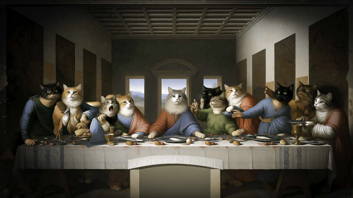 I'm guessing the tuna fishermen are on strike. Cats are SO dramatic.