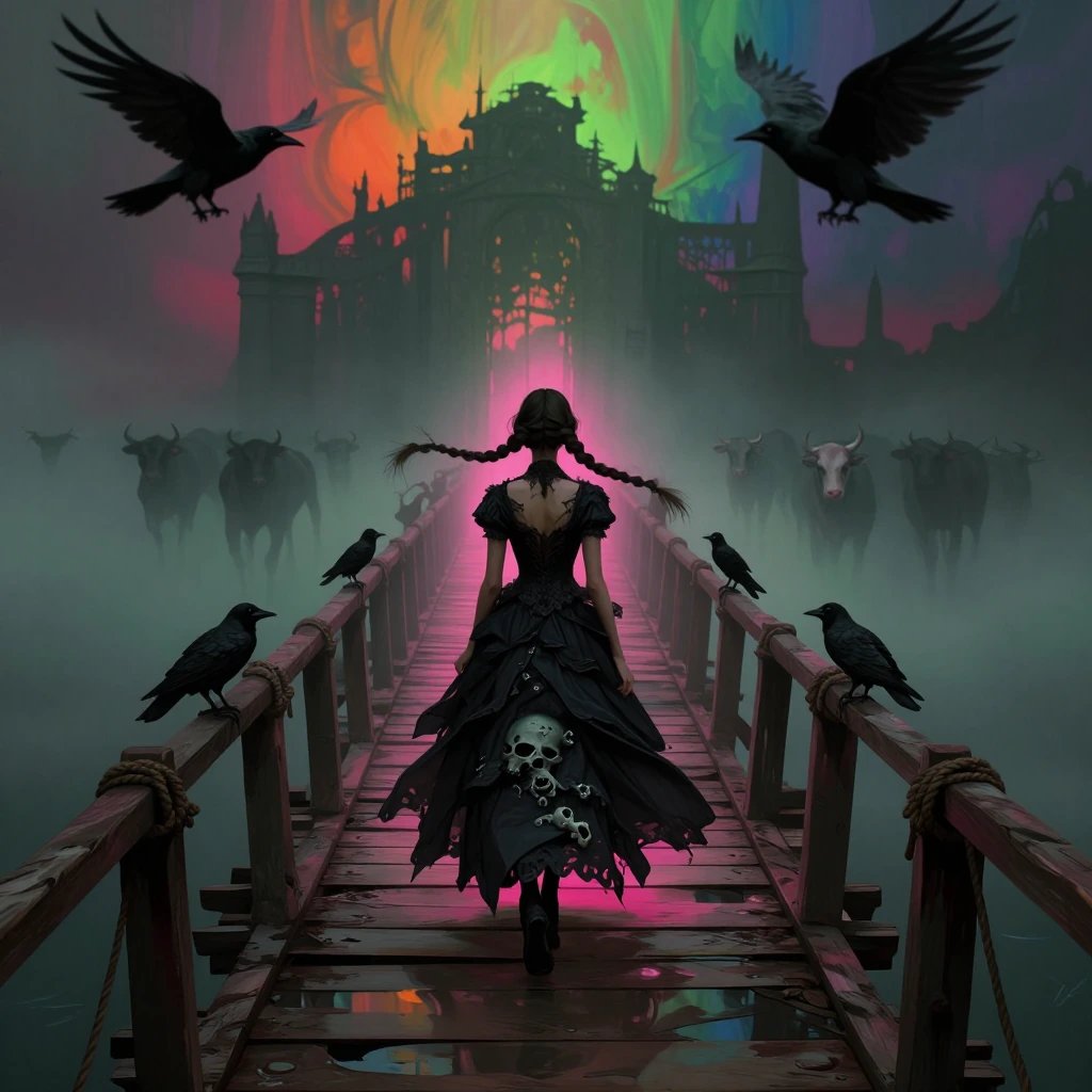 Between mist and ruins, only the shadow knows where the brid…