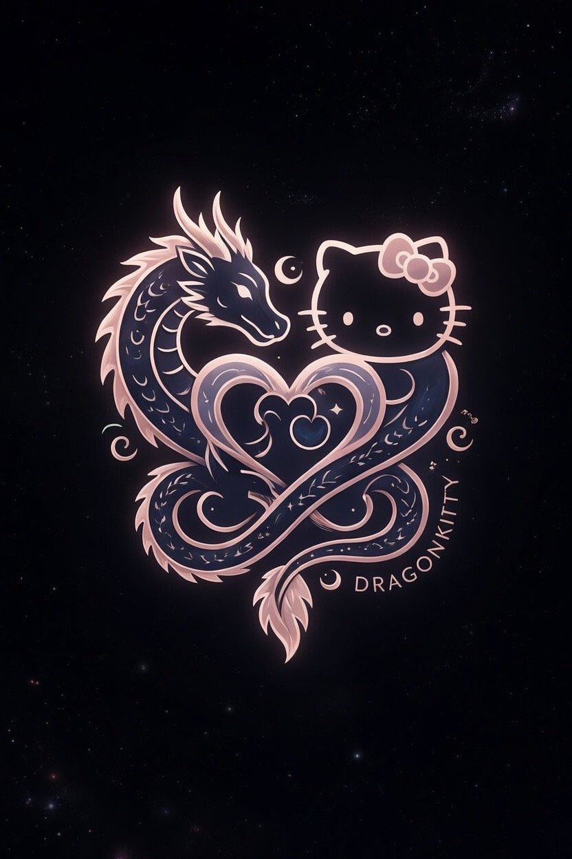 “DragonKitty” A union forged in the stars Love for all eternity In the hush between galaxies, where…