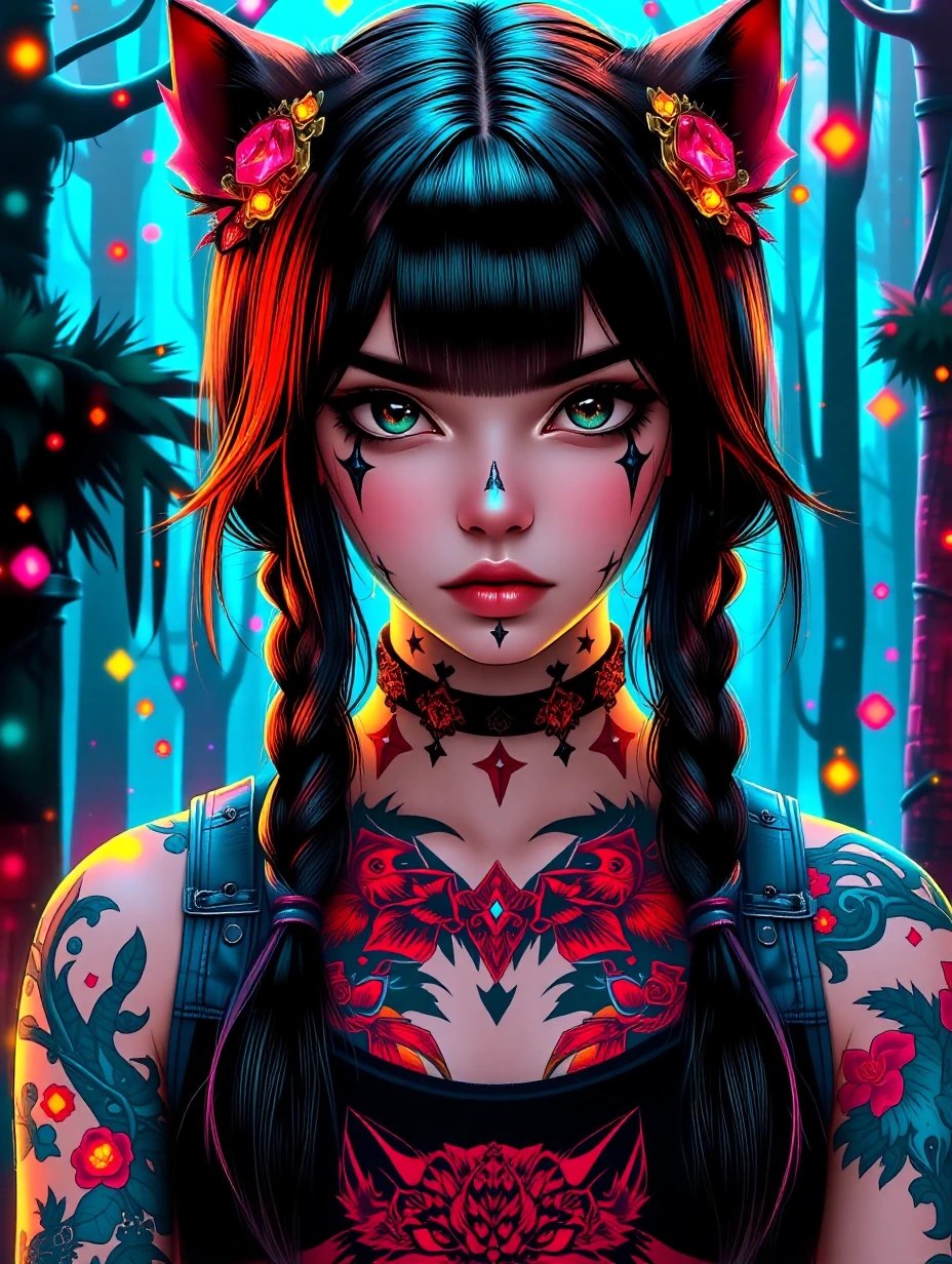 #uniquetattoo What do you think @Jinx and @Magnetic Jinx + Kawaii tech style