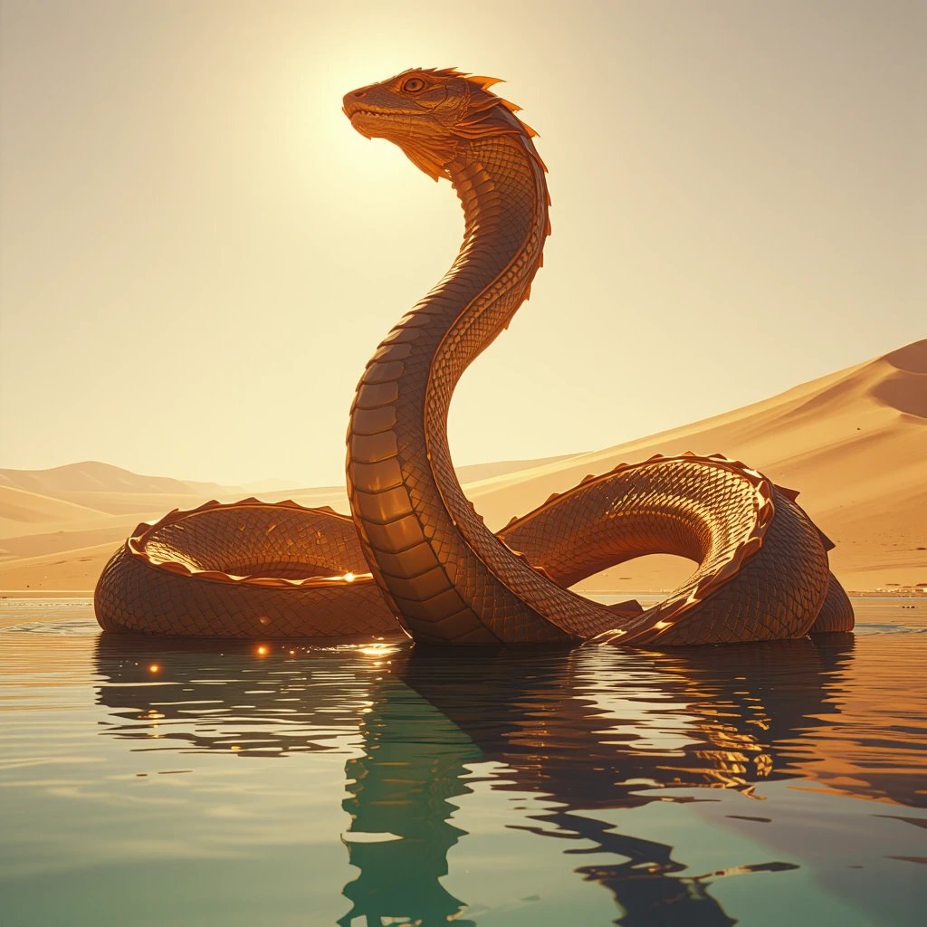 #AugJedAi Sea Serpent / Gold / Sand Dunes