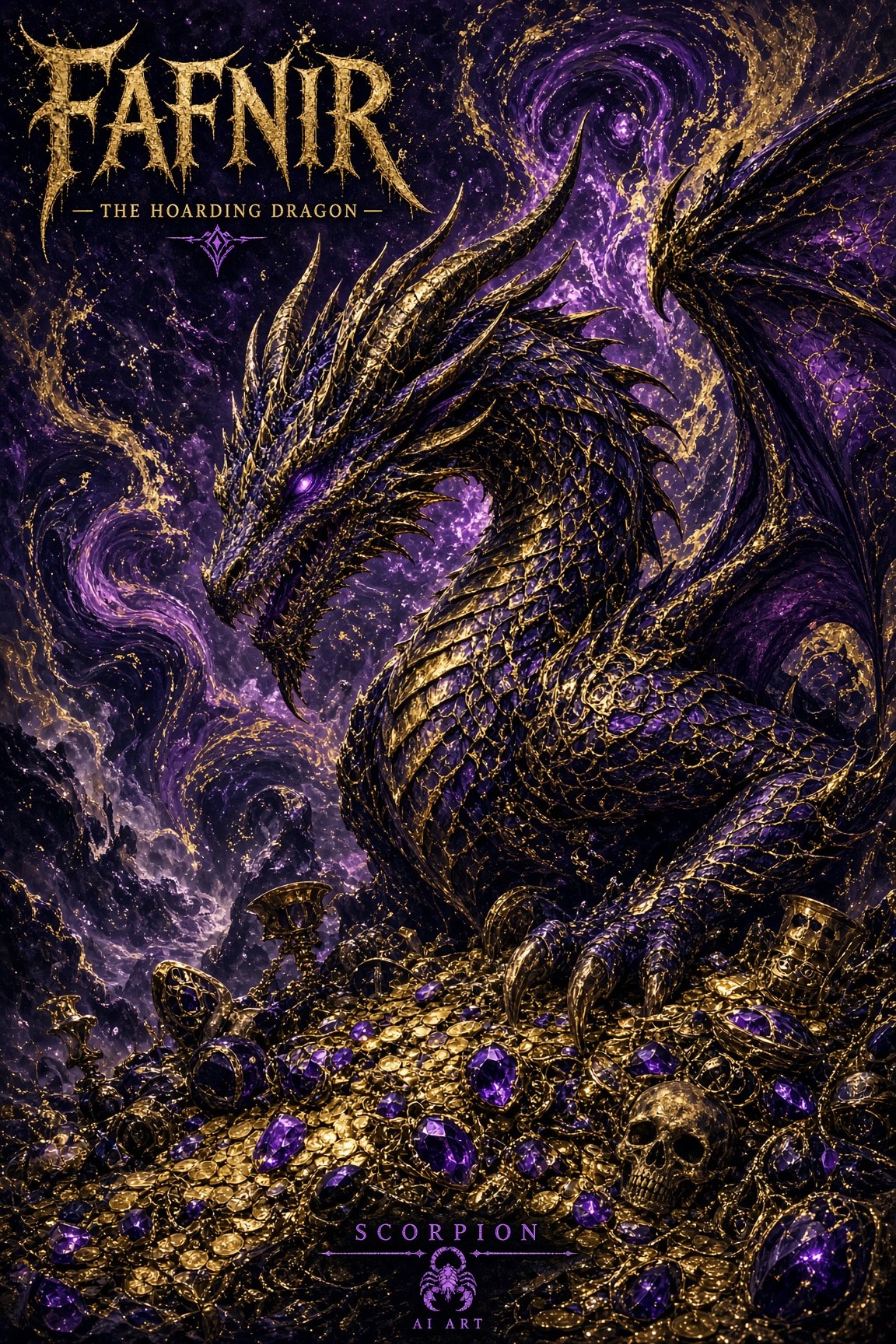 Fafnir - The Hoarding Dragon #AugustAipocalypse #BeautifulChaos Hosted by @hiddencode